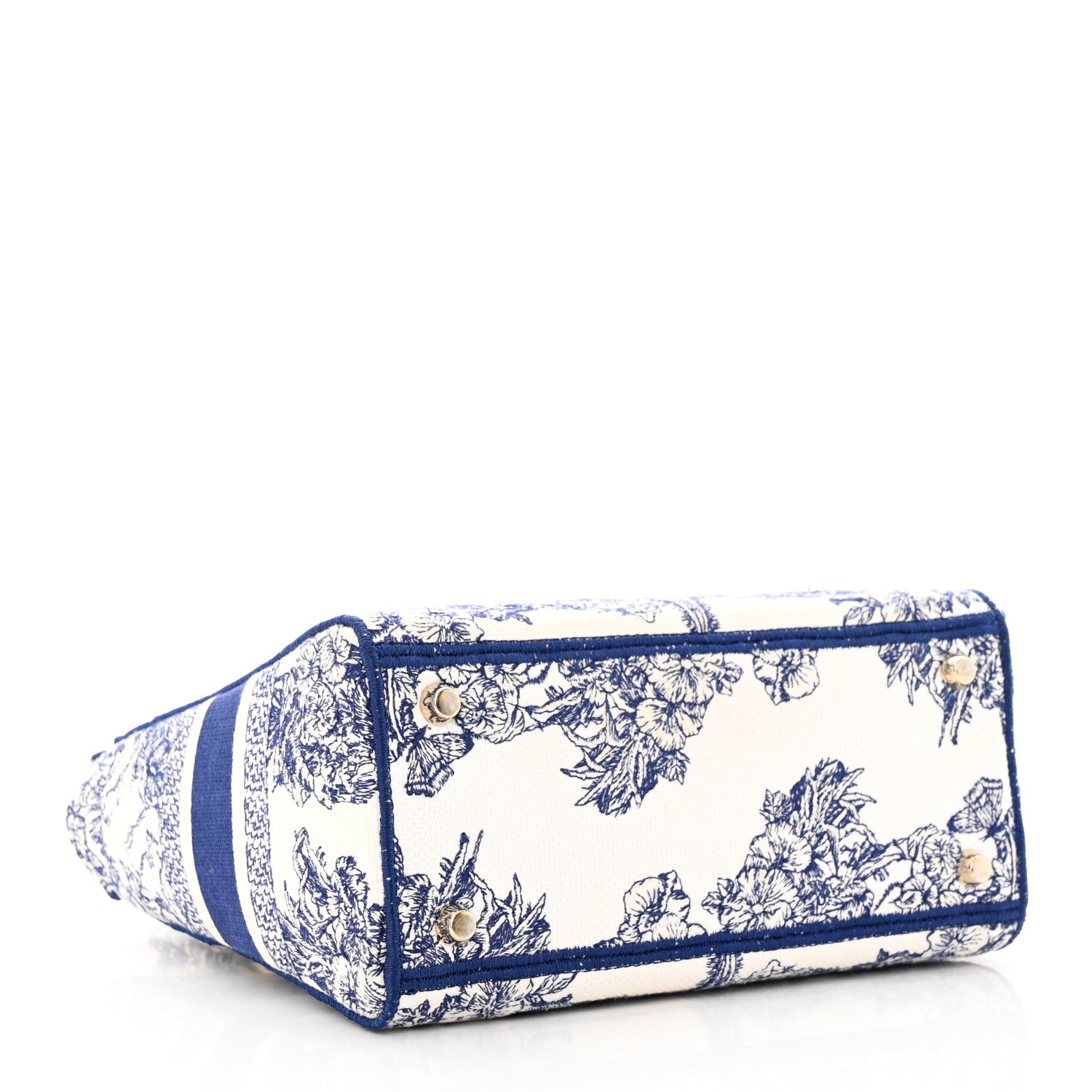 Christian Dior Canvas Reverse Embroidered Rêve d'Infini Medium Lady D-Lite Blue Multicolor 4 of 18