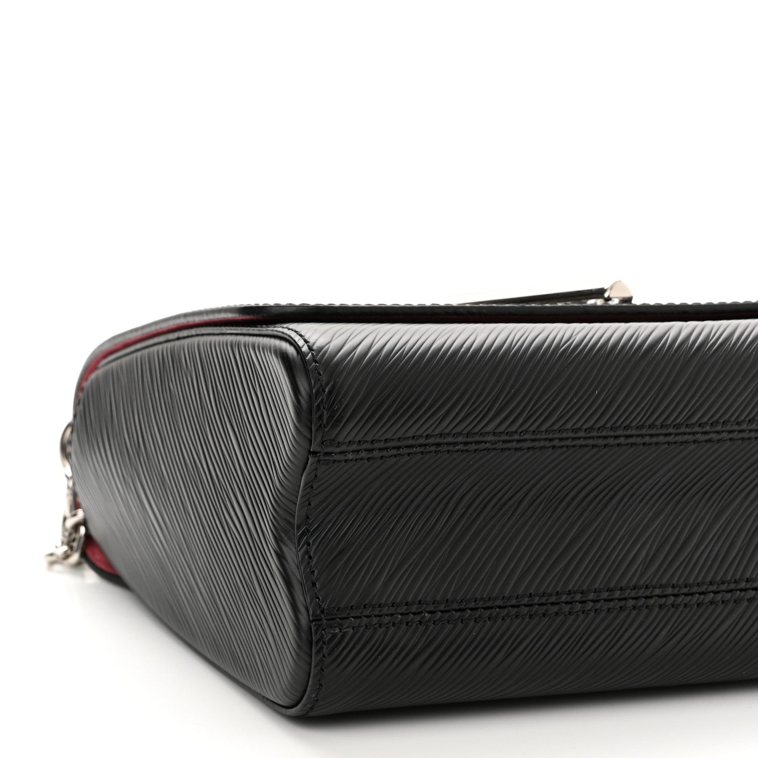 Louis Vuitton Epi Flowers Twist Shoulder Bag MM Black Bois De Rose 9 of 11