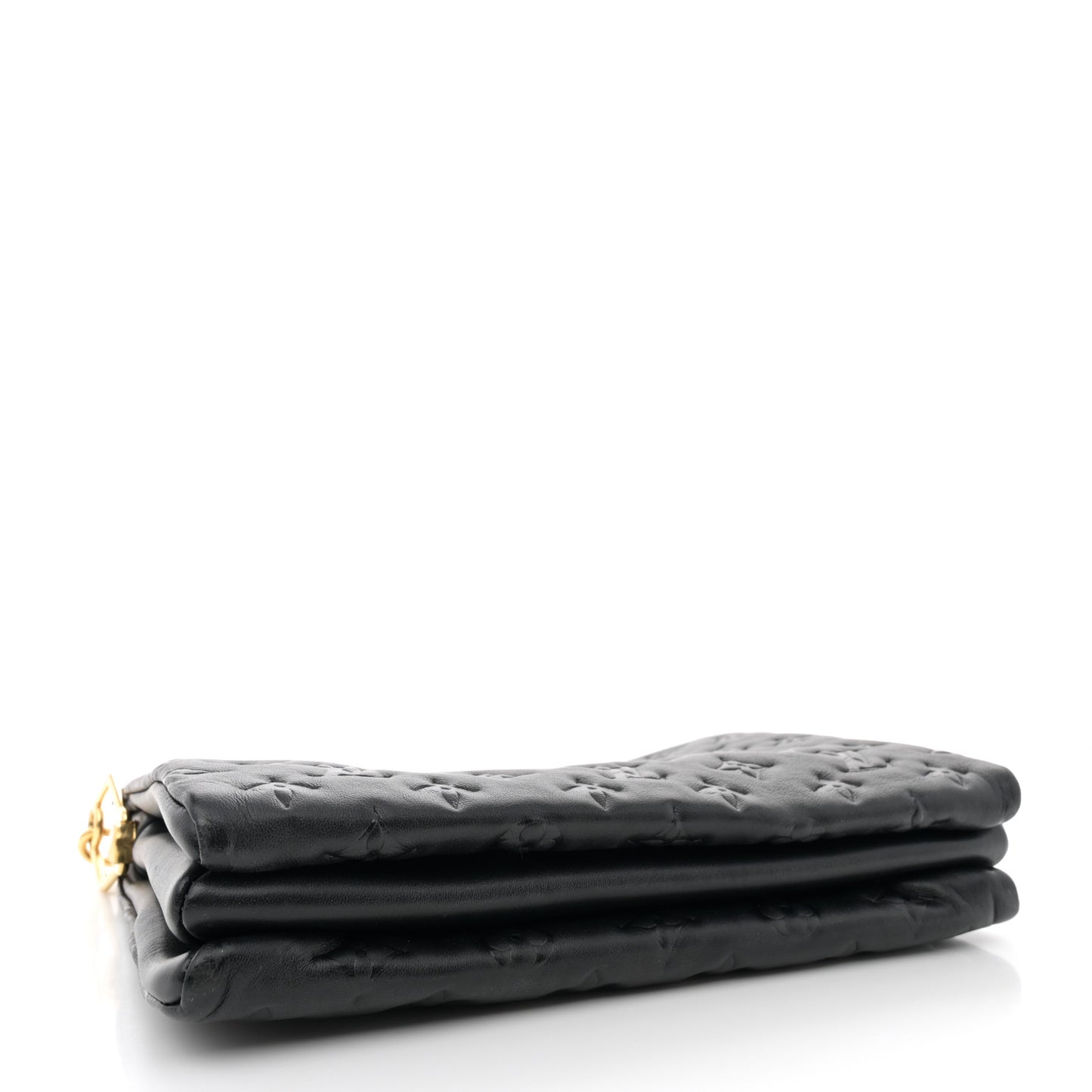Lambskin Embossed Monogram Coussin PM Black