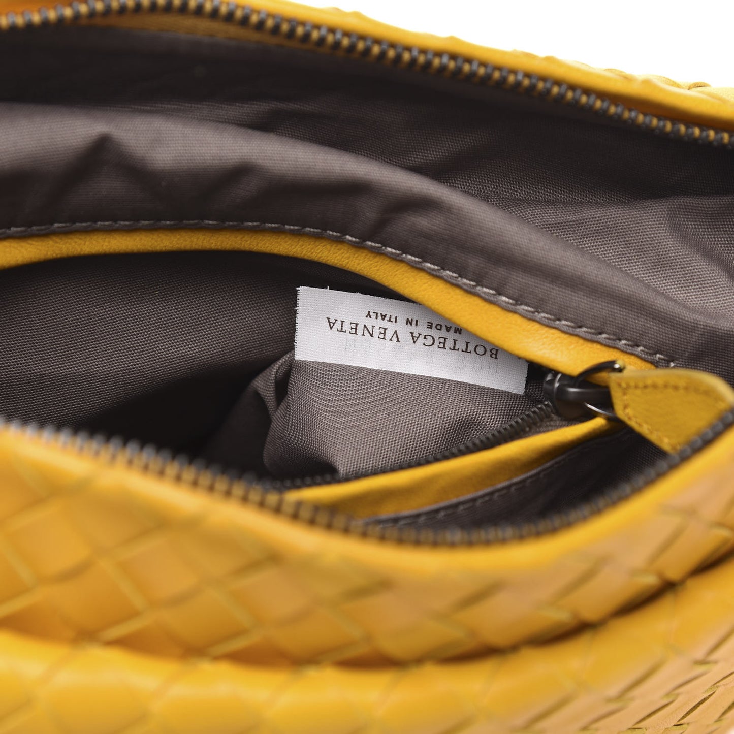 Nappa Intrecciato Small Camera Bag Yellow
