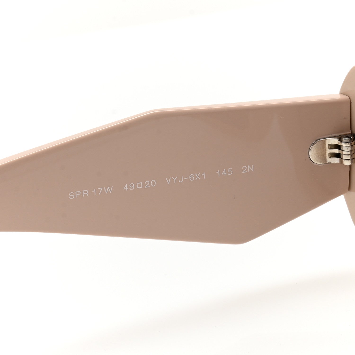 Prada Acetate Symbole Sunglasses SPR 17W Plum Beige 6 of 8