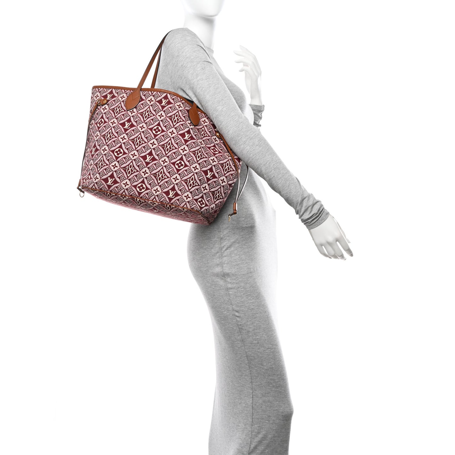 Jacquard Since 1854 Neverfull MM Bordeaux