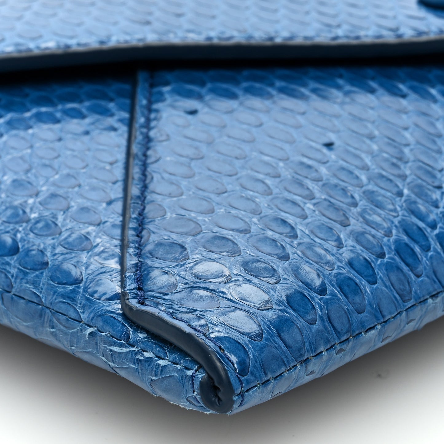 Snakeskin Envelope Chain Clutch Water Drop