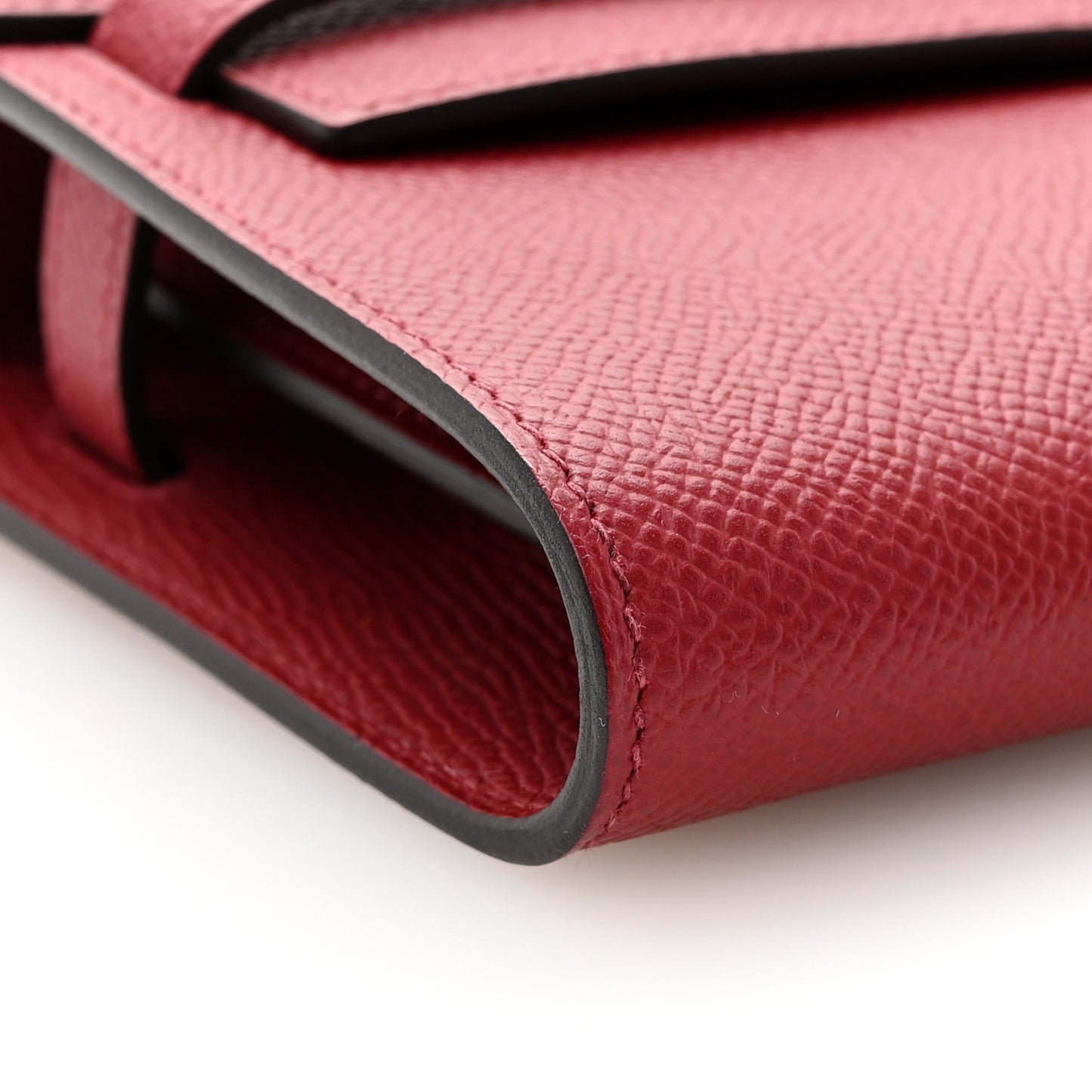 Epsom Kelly Wallet To Go Rouge Grenat