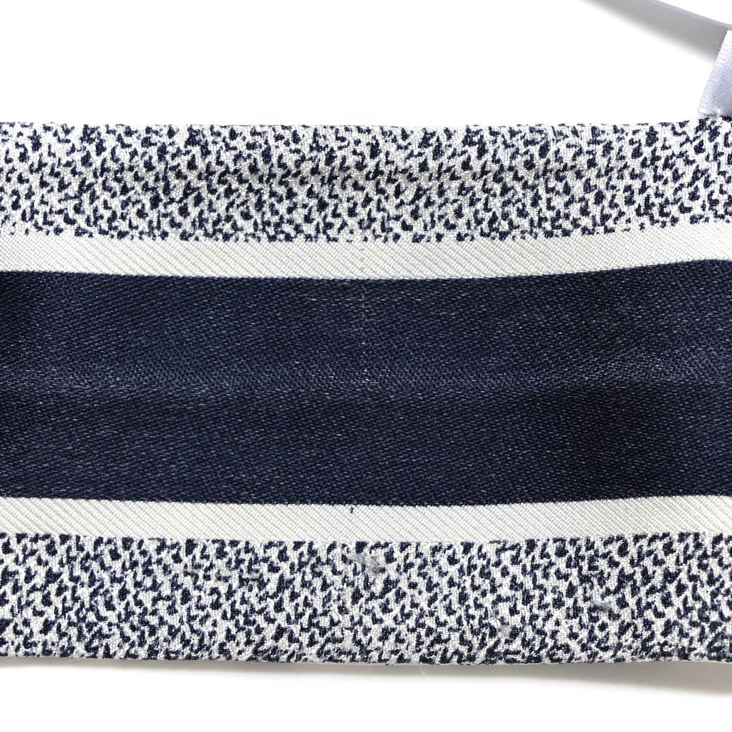 Silk Toile De Jouy Reverse Capri Mitzah Scarf Navy Blue