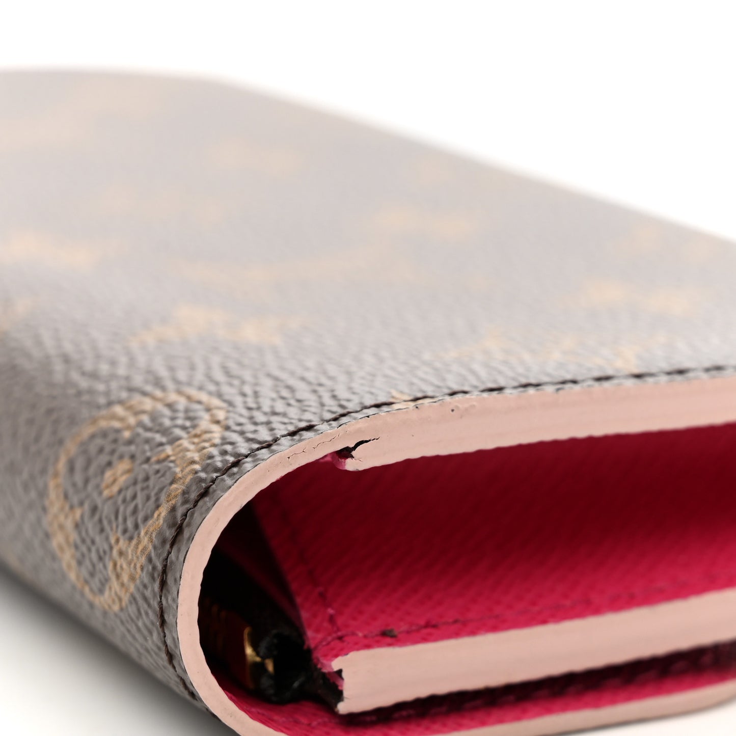 Monogram Bloom Flower Emilie Wallet Fuchsia