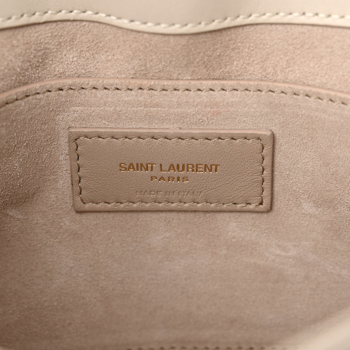 Lambskin Quilted Le 57 Diamond Shoulder Bag Crema Soft
