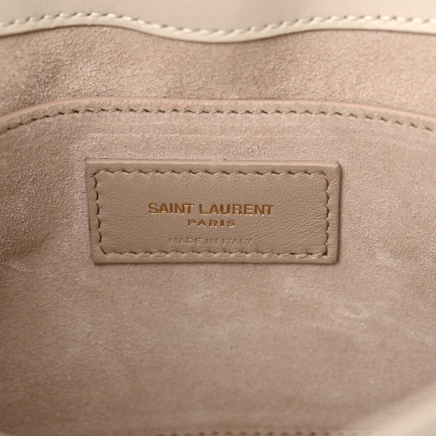 Saint Laurent Lambskin Quilted Le 57 Diamond Shoulder Bag Crema Soft 6 of 12