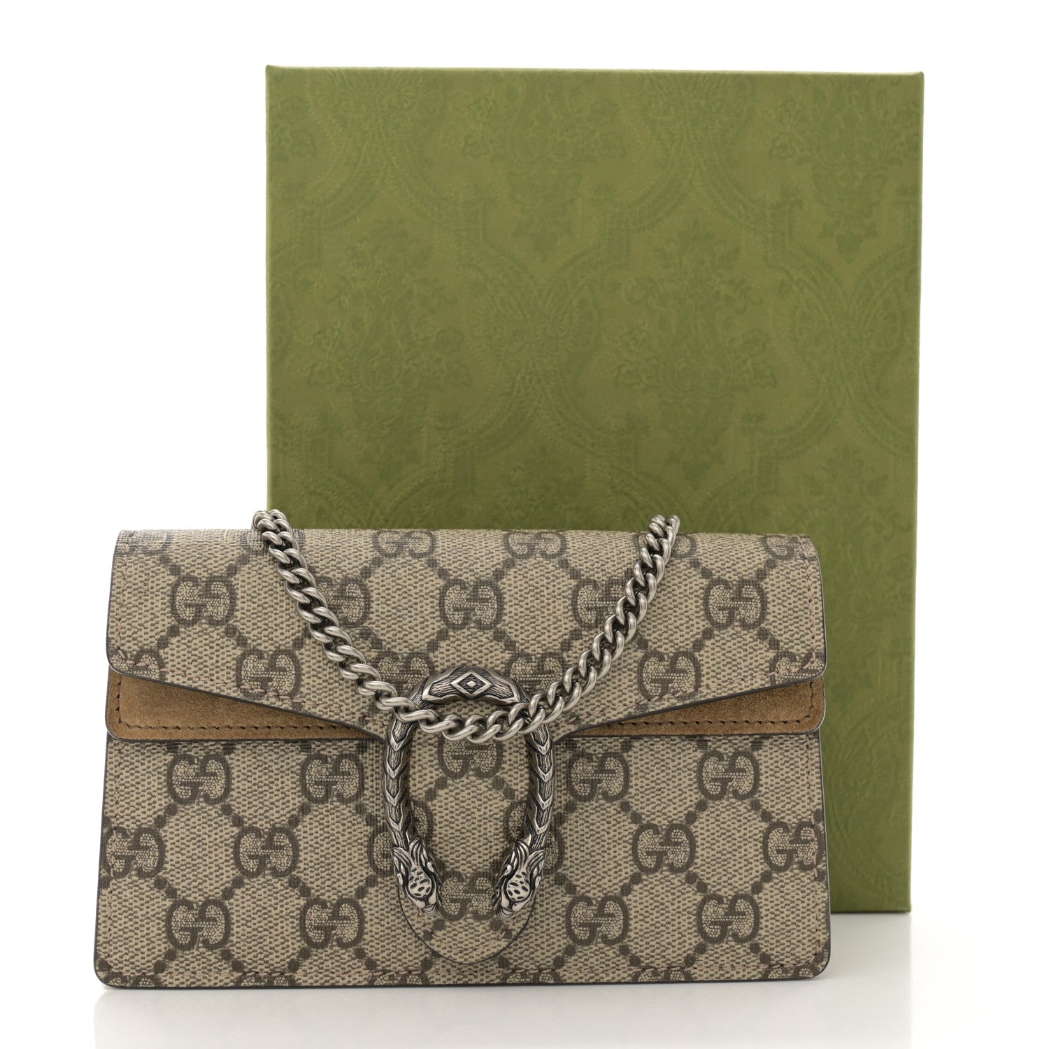 Gucci GG Supreme Monogram Super Mini Dionysus Shoulder Bag Taupe 10 of 10