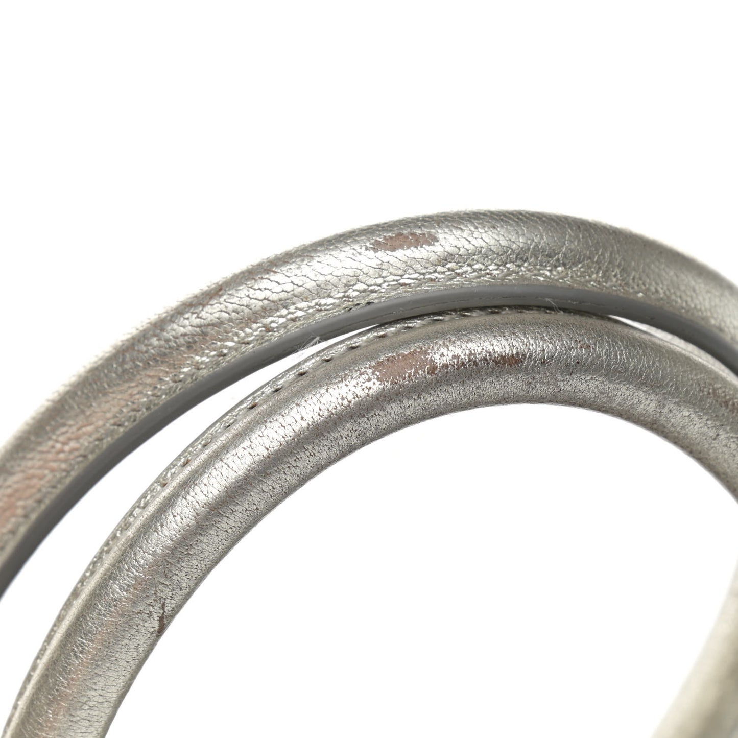 Metallic Sugar Goatskin Small Antigona Silver