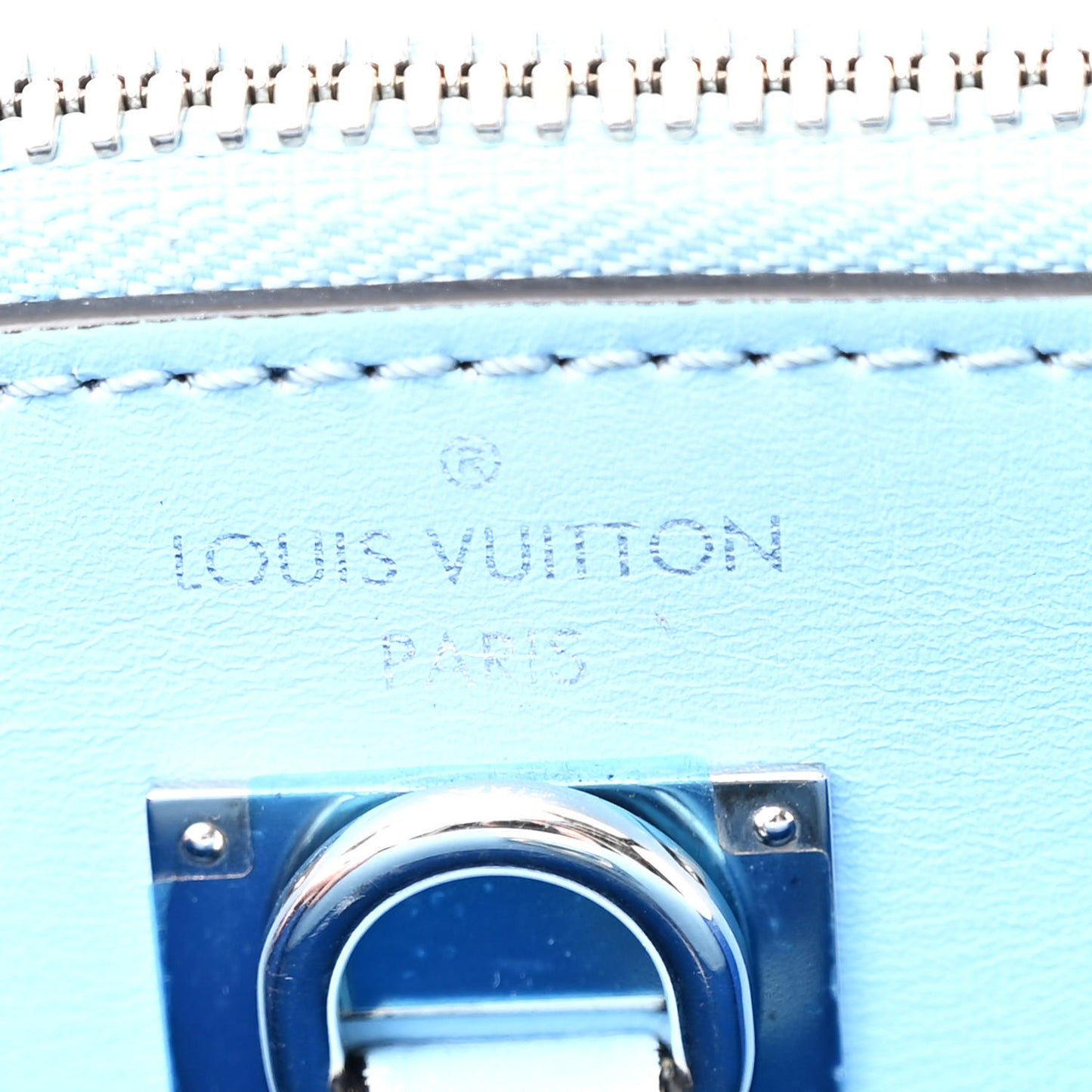 Calfskin City Steamer PM Silver Blue