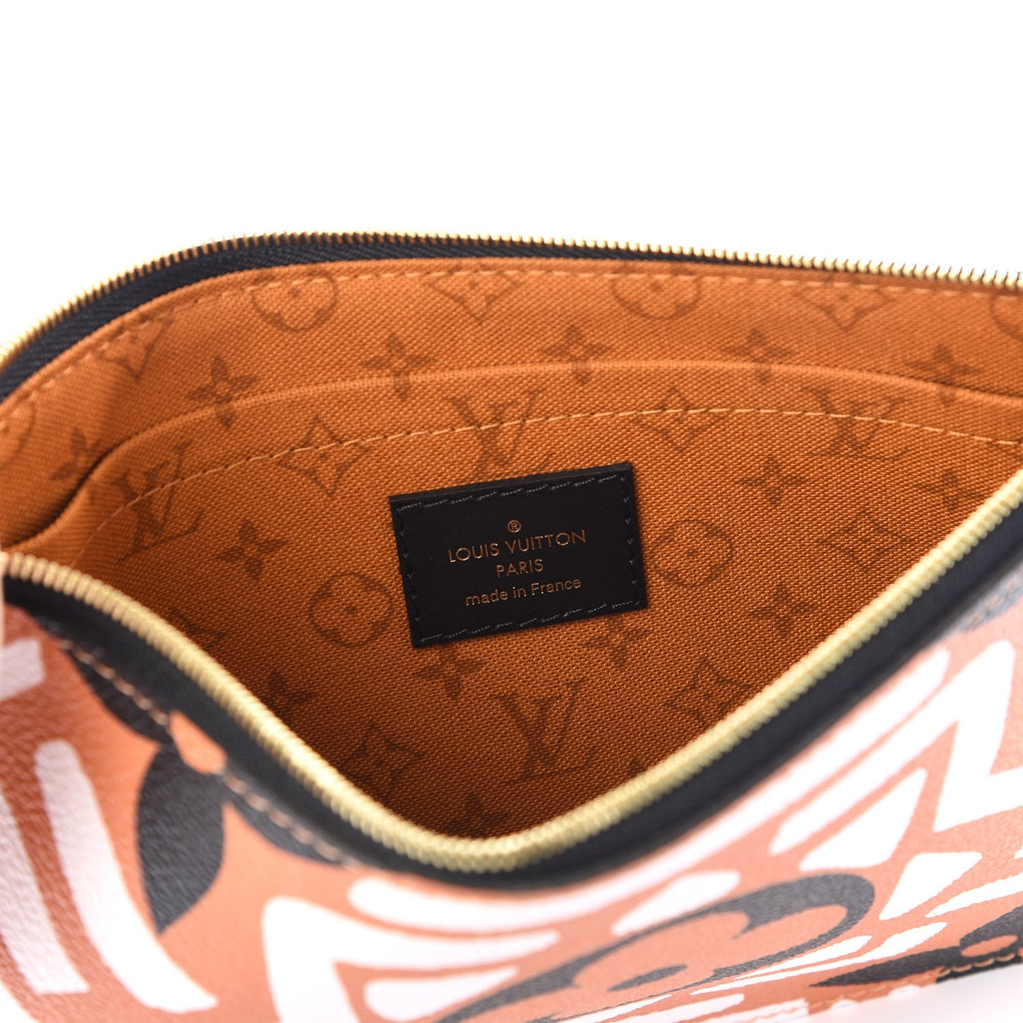 Monogram Giant Crafty Neverfull MM GM Pochette Creme Caramel