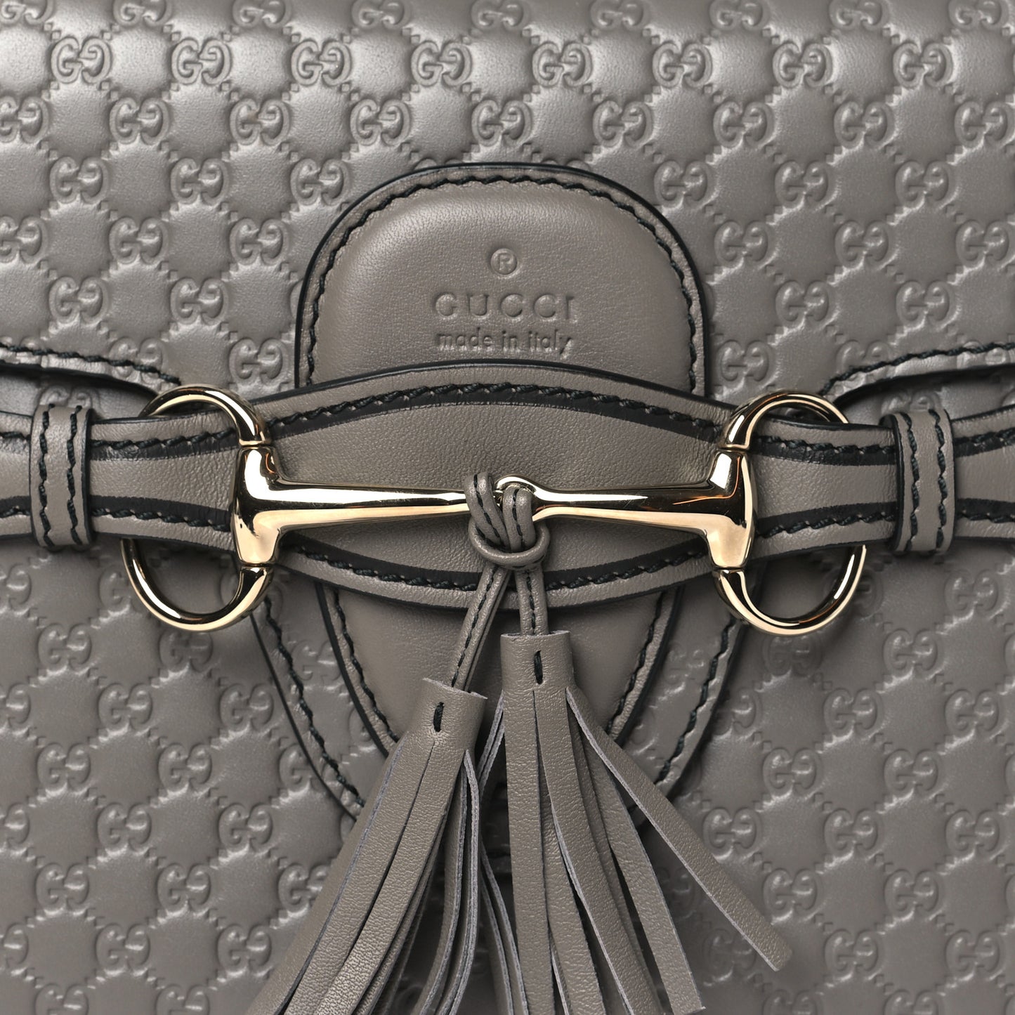 Soft Microguccissima Medium Emily Chain Shoulder Bag Loess