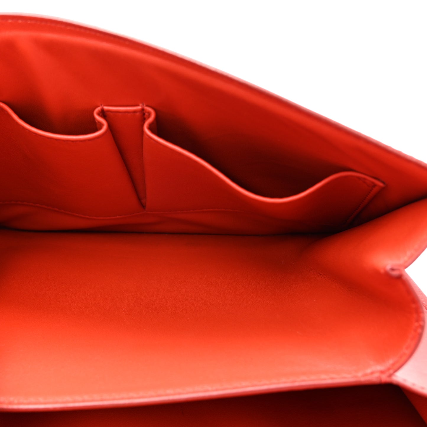 Calfskin Medium Classic Box Flap Bag Red