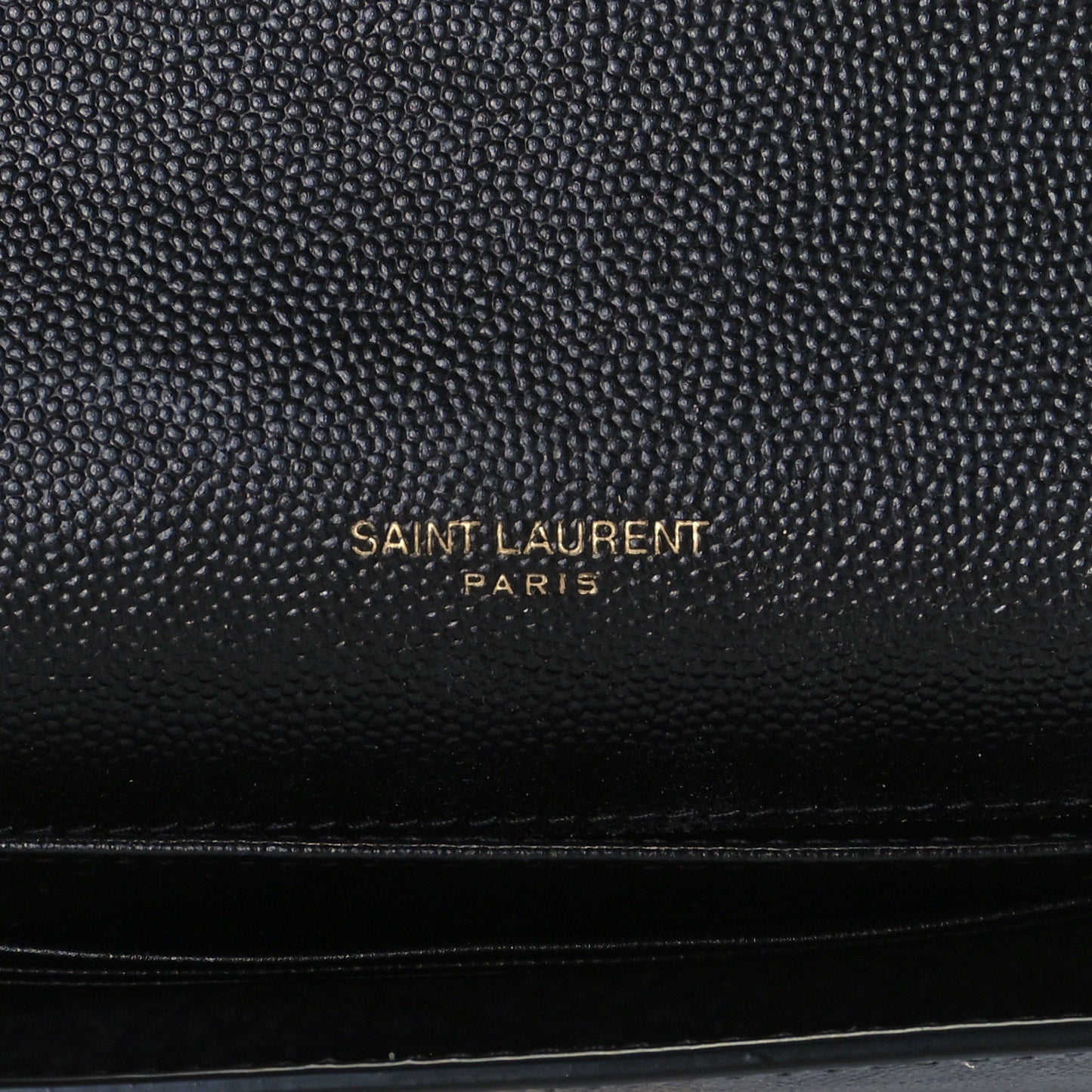 Grain De Poudre Monogram Cassandra Chain Wallet Black