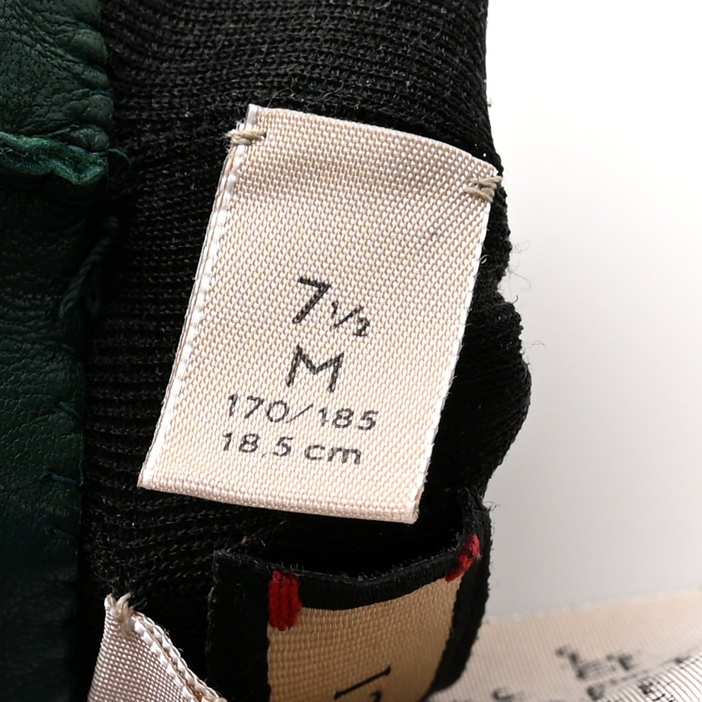 Calfskin Gloves With Buckle M Green Pink