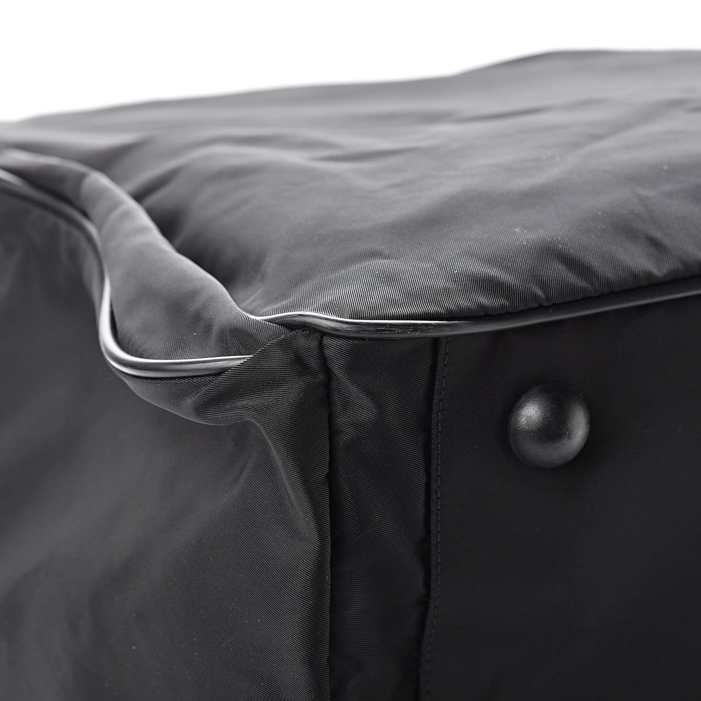 Tessuto Nylon Top Handle Bag Black
