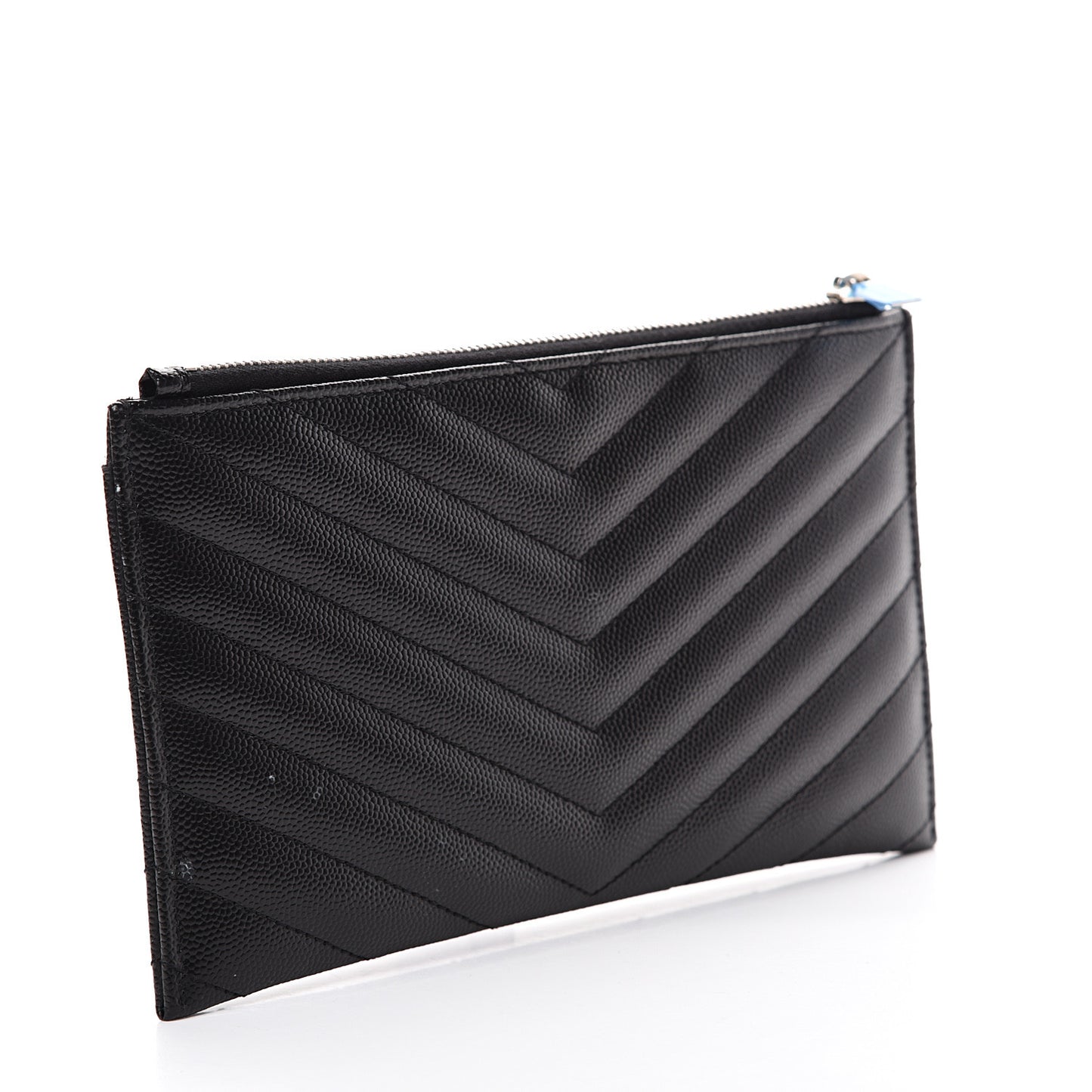 Grain De Poudre Chevron Monogram Bill Pouch Black