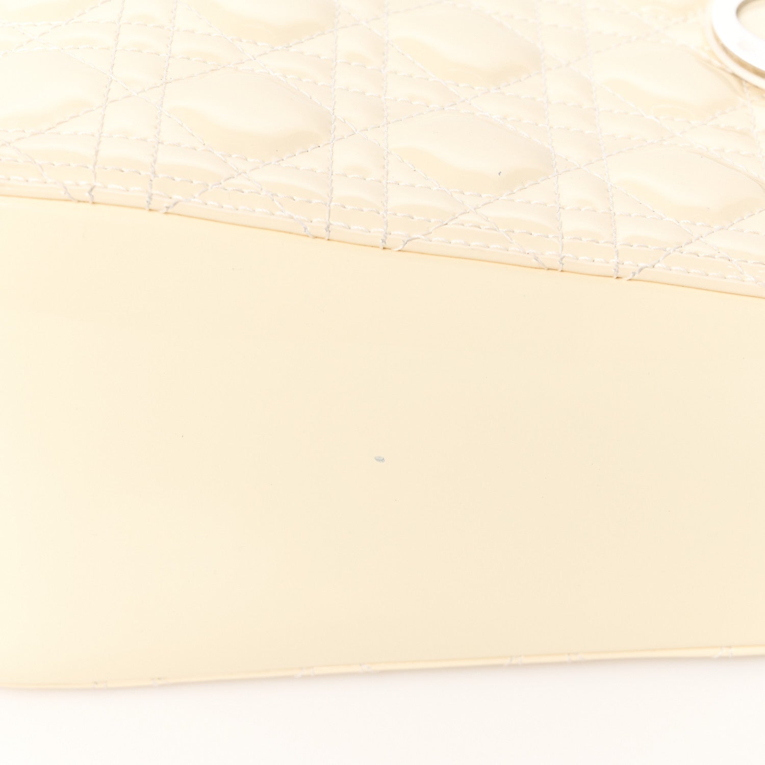 Christian Dior Patent Cannage Large Lady Dior White 13 of 18