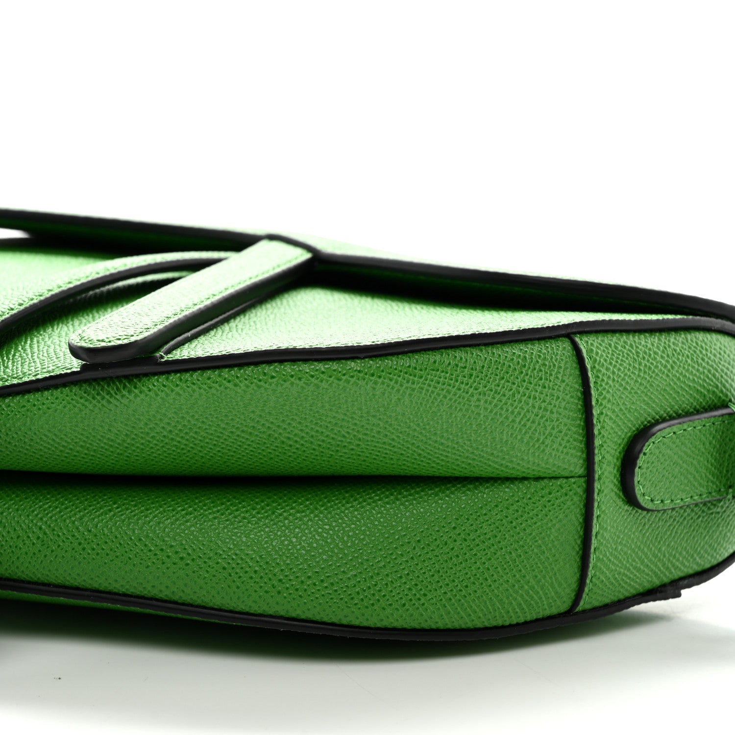 Christian Dior Grained Calfskin Saddle Bag Green 10 of 10