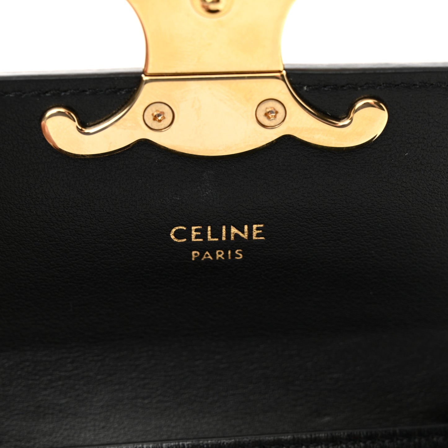 Shiny Calfskin Mini Claude Black