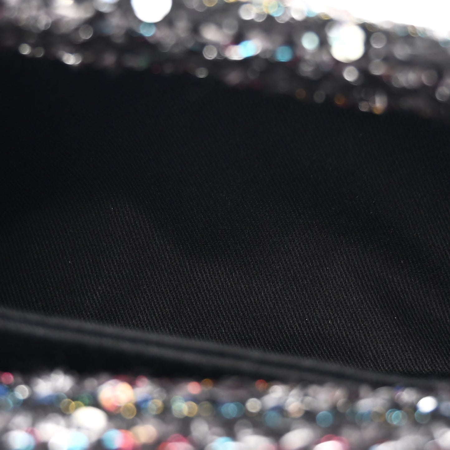 Tweed Sequin Mini Coco Handle Flap Black