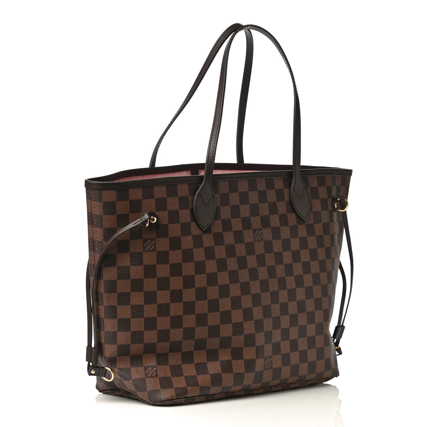 Damier Ebene Neo Neverfull MM Rose Ballerine