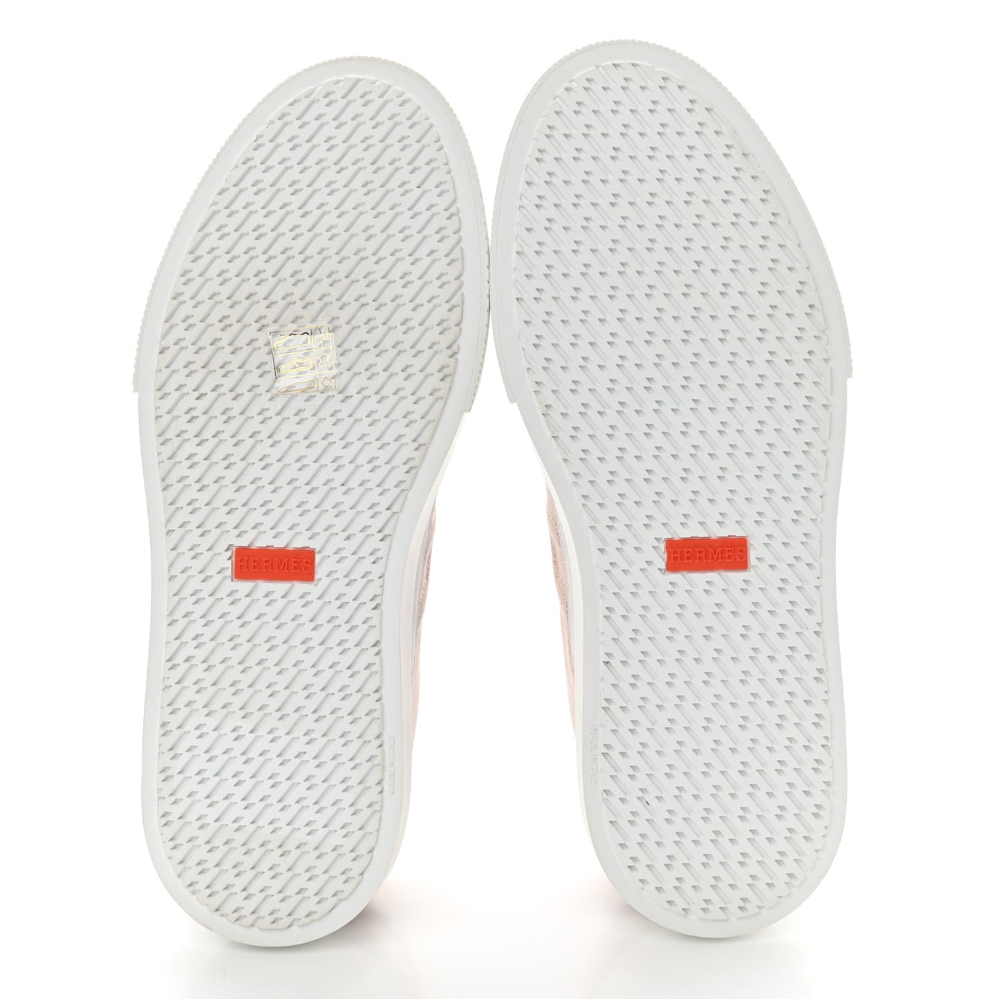 Canvas Calfskin Deep Sneakers 38.5 Framboise White