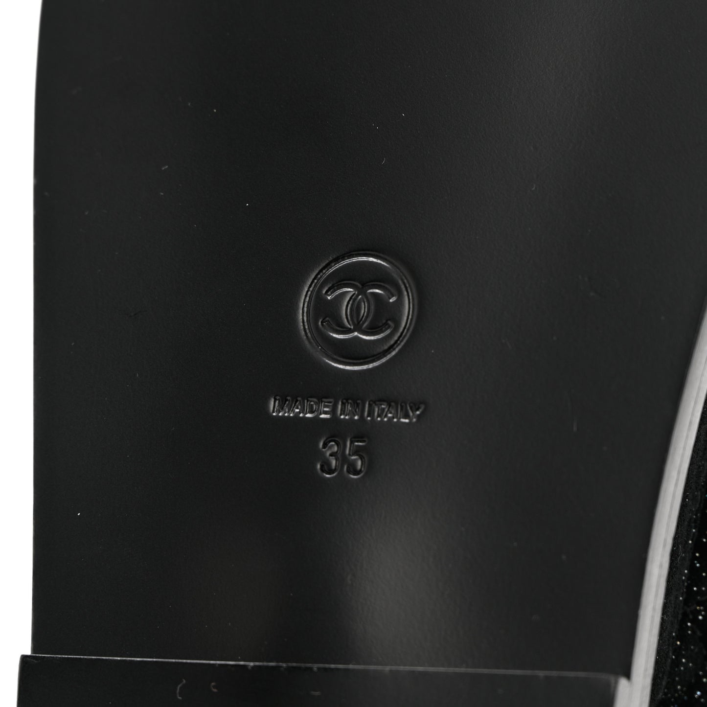 Suede Calfskin Glitter Crystal Velcro Dad Sandals 35 Black