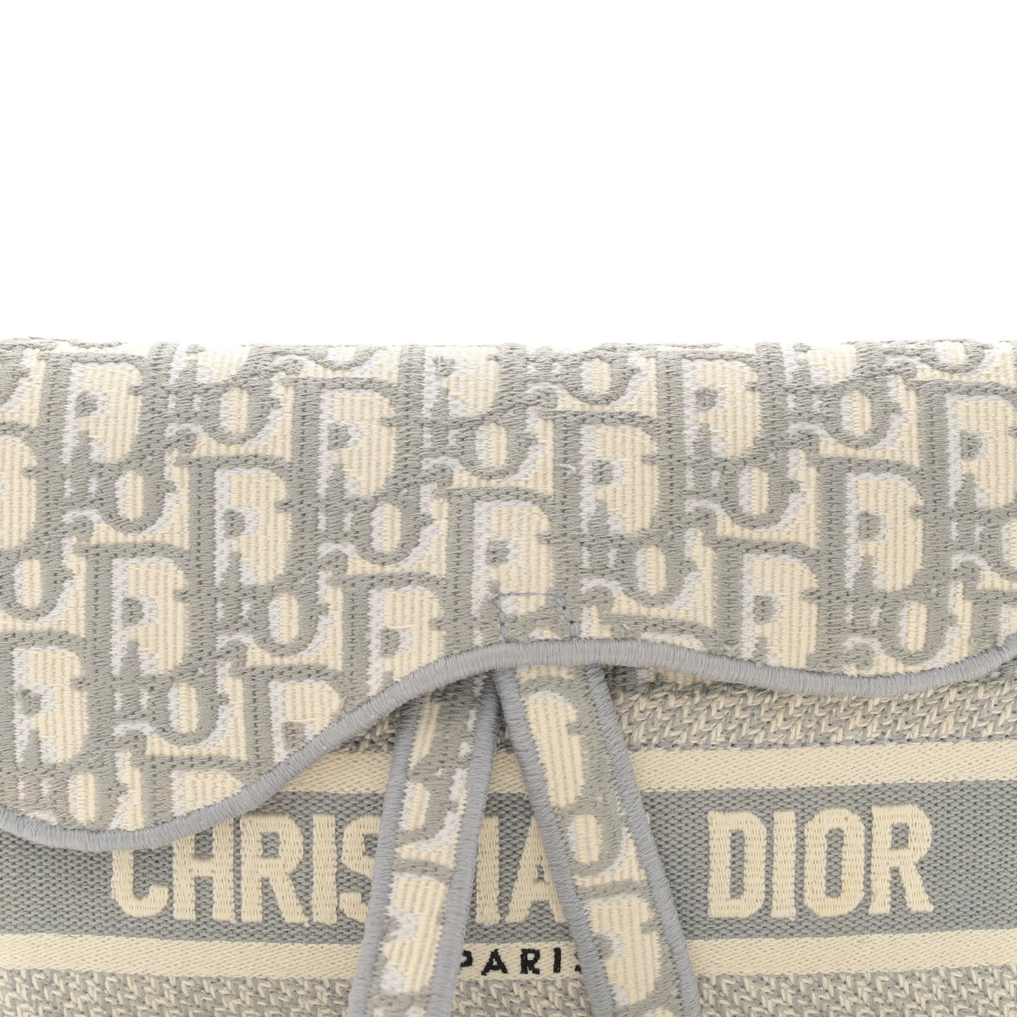 Oblique Slim Saddle Pouch Grey