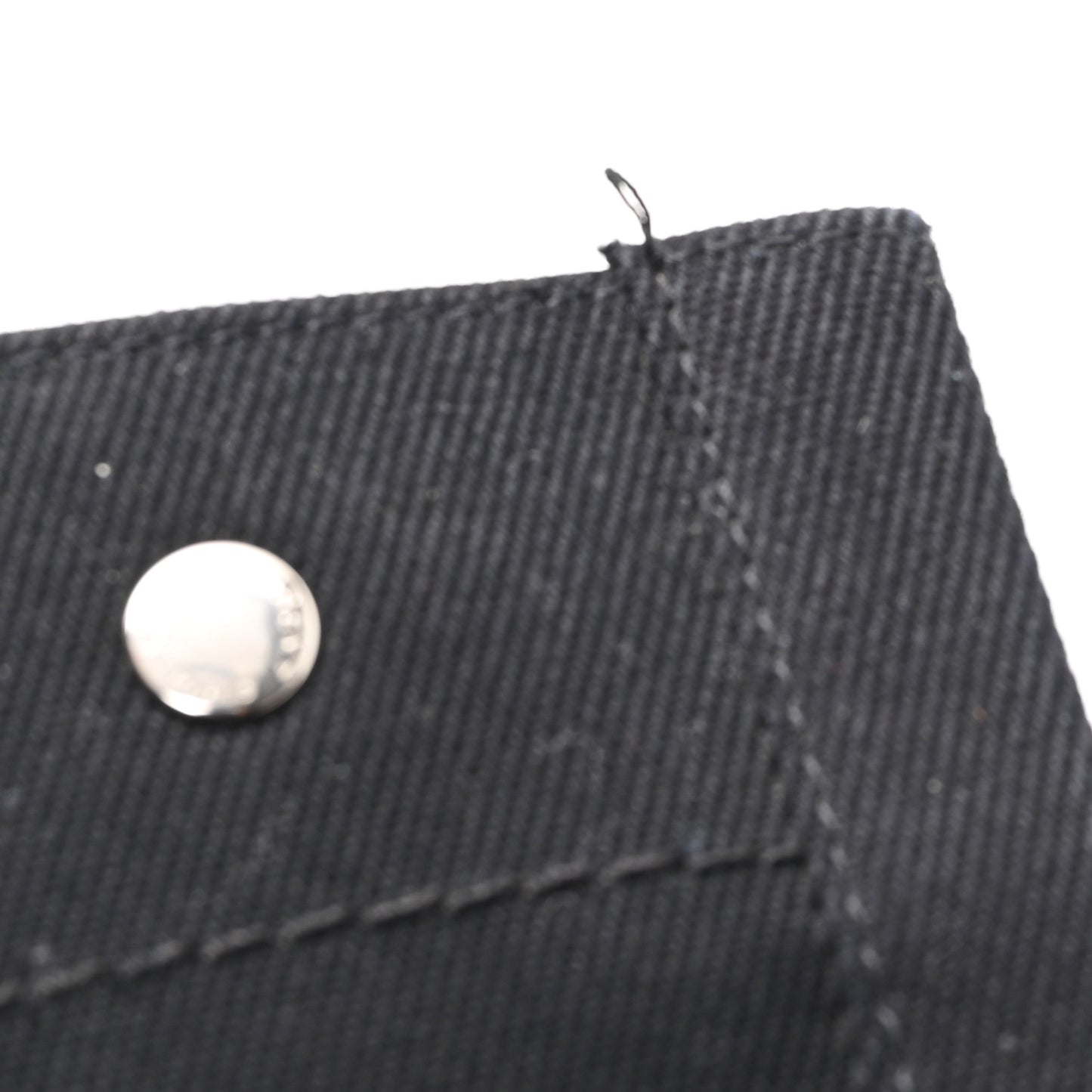 Linen Calfskin Rive Gauche North South Tote Black