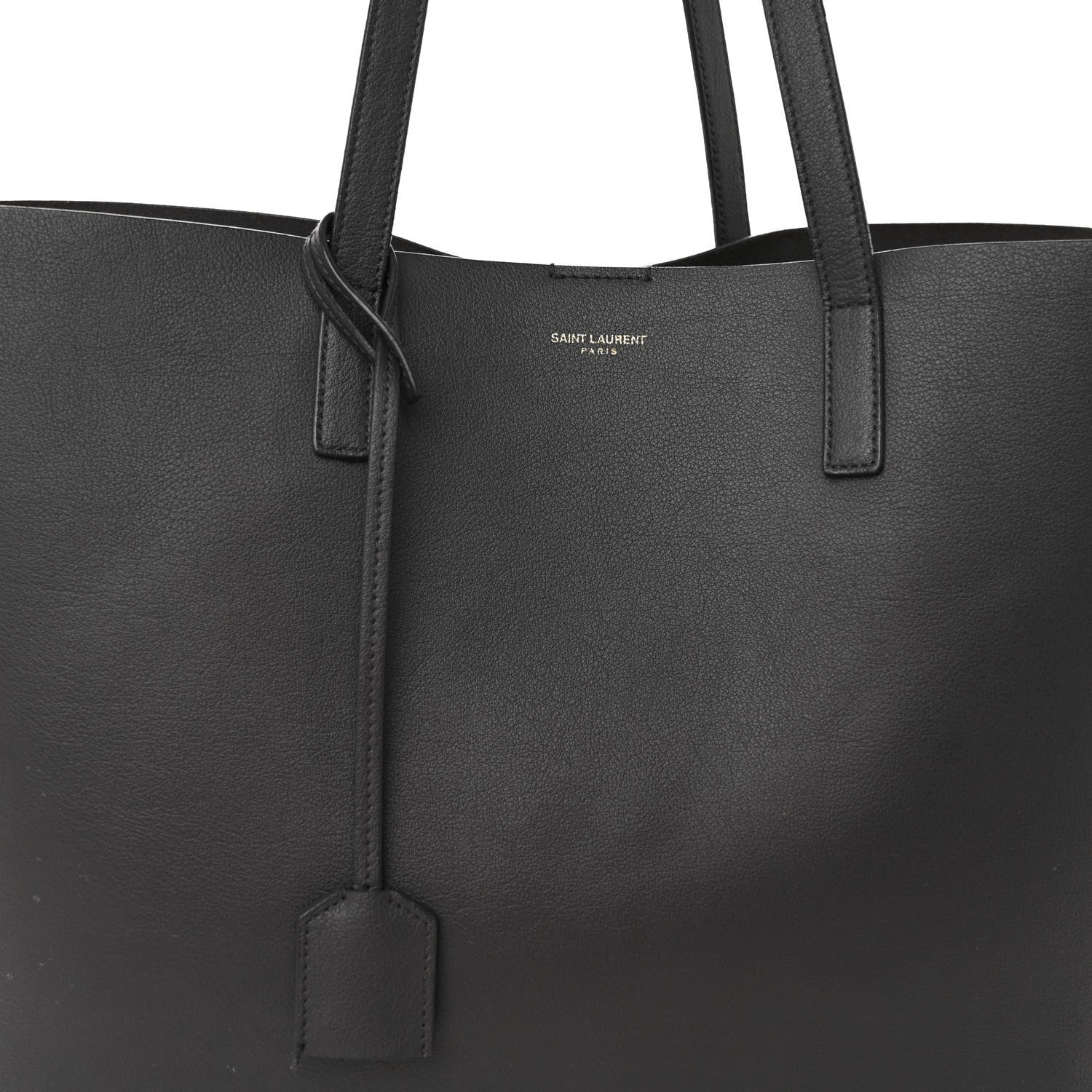 Saint Laurent Calfskin Large Shopping Tote Fog 8 of 11