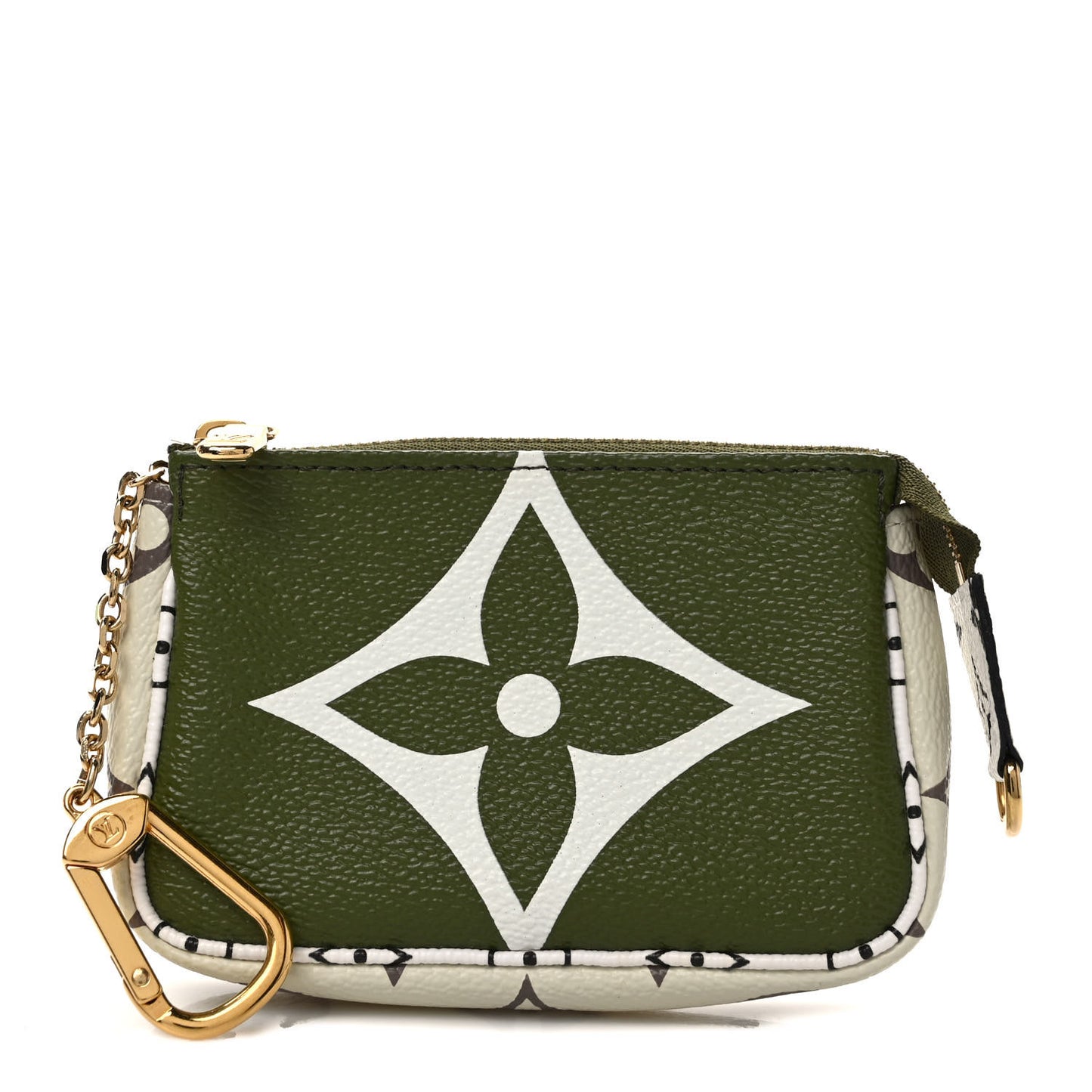 Monogram Giant Micro Pochette Accessories Kaki White