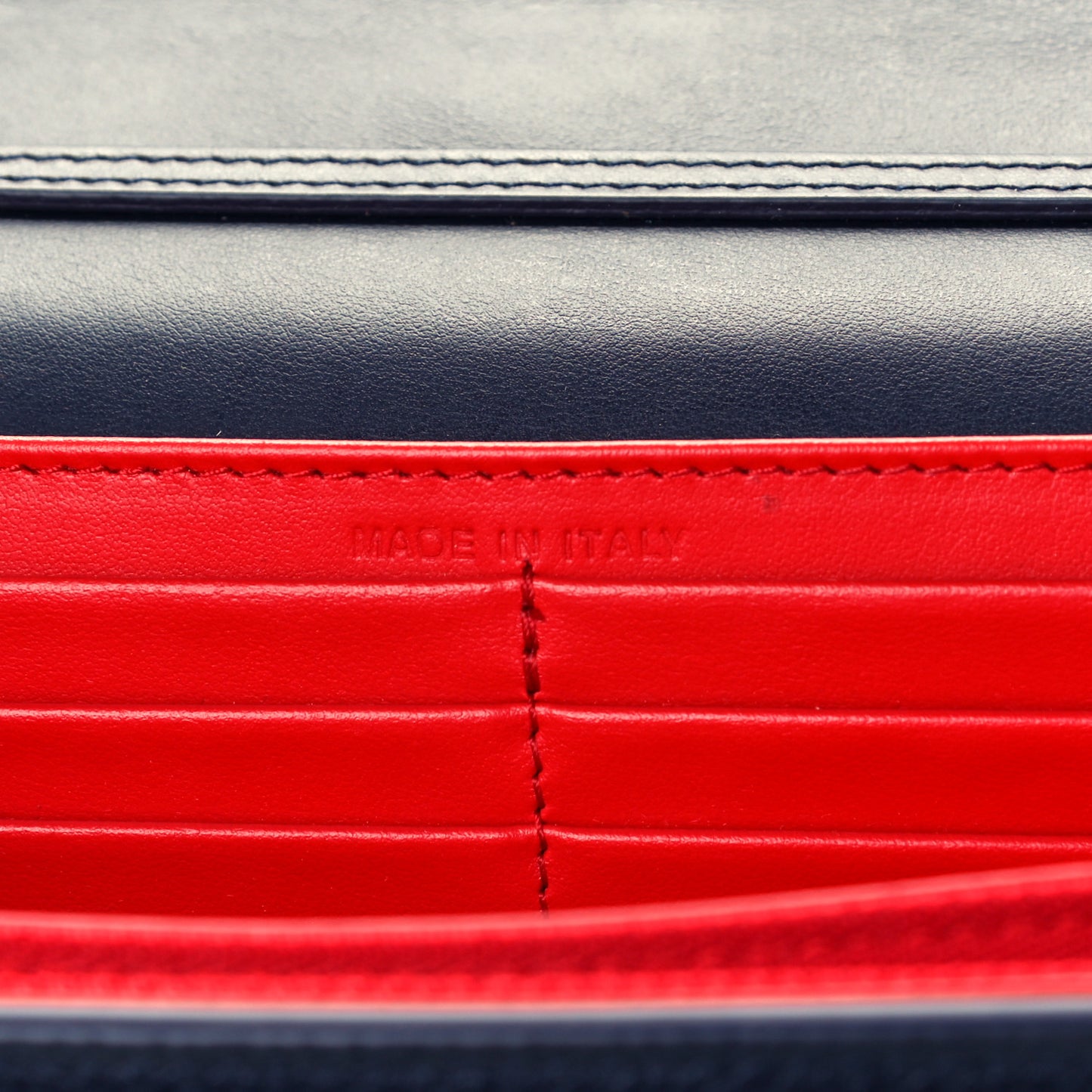 Calfskin Spikes Loubinthesky Paloma Clutch Navy