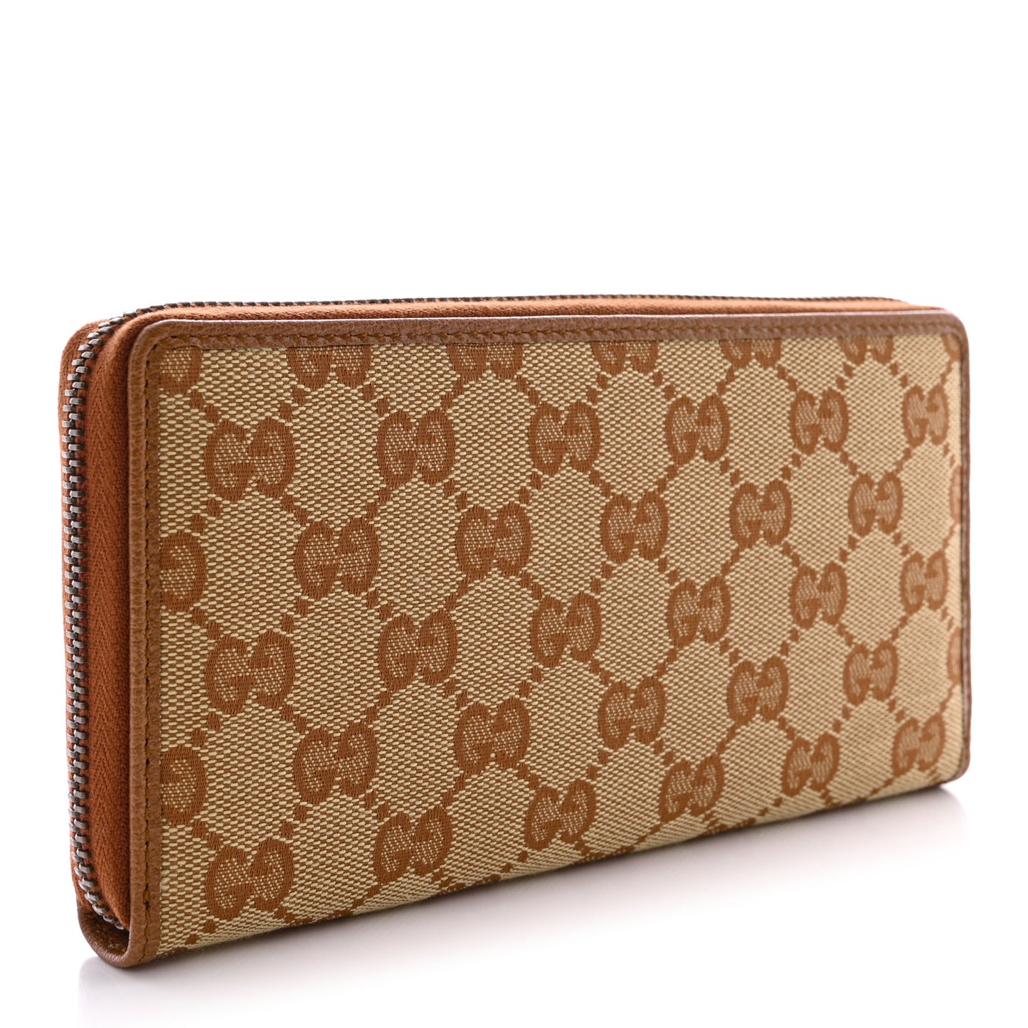 X MLB GG Monogram NY Yankees Zip Around Wallet Beige Ruggine Ivory