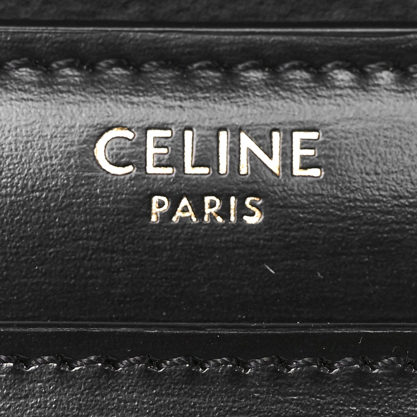 Shiny Calfskin Triomphe Chain Bag Black