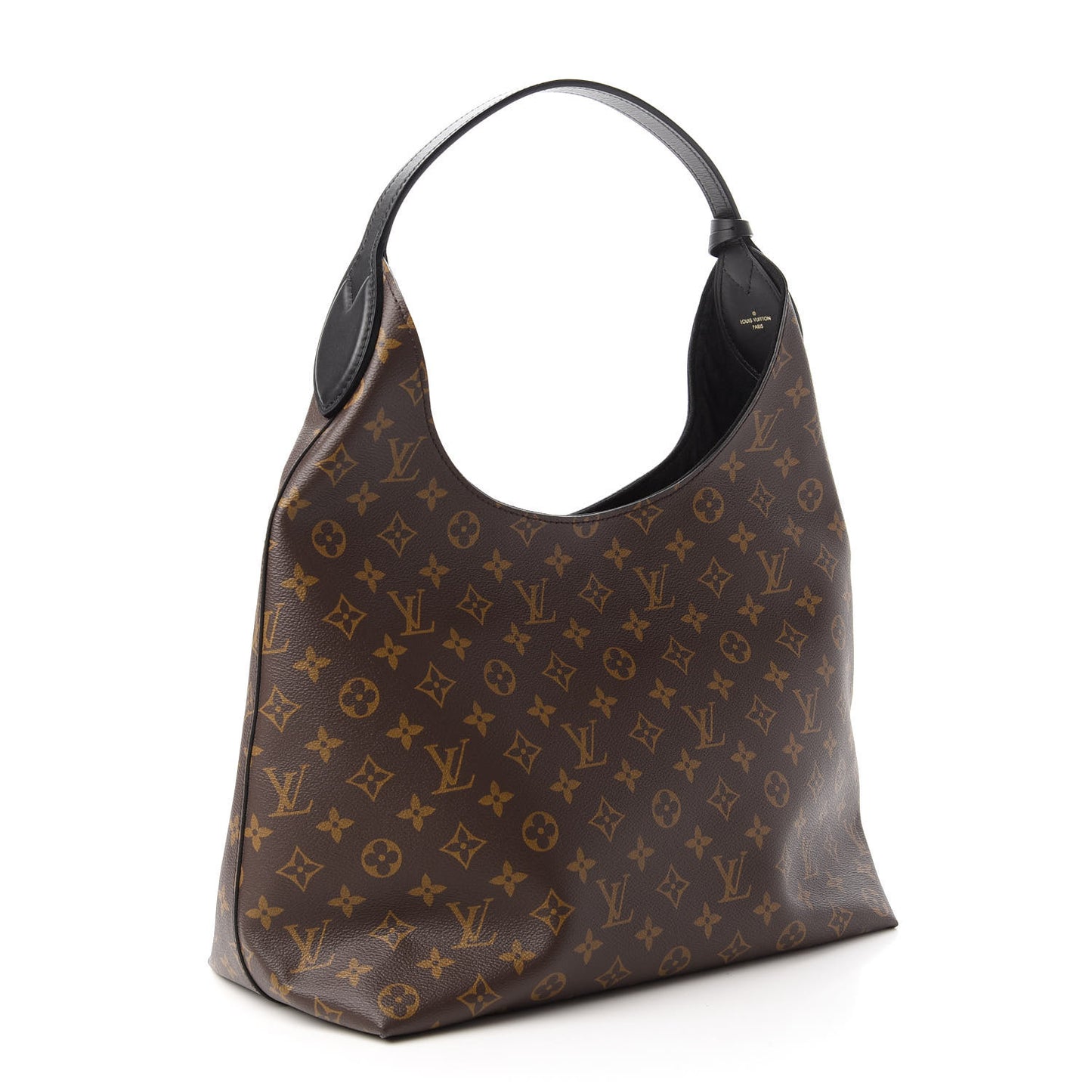 Monogram Flower Hobo Black