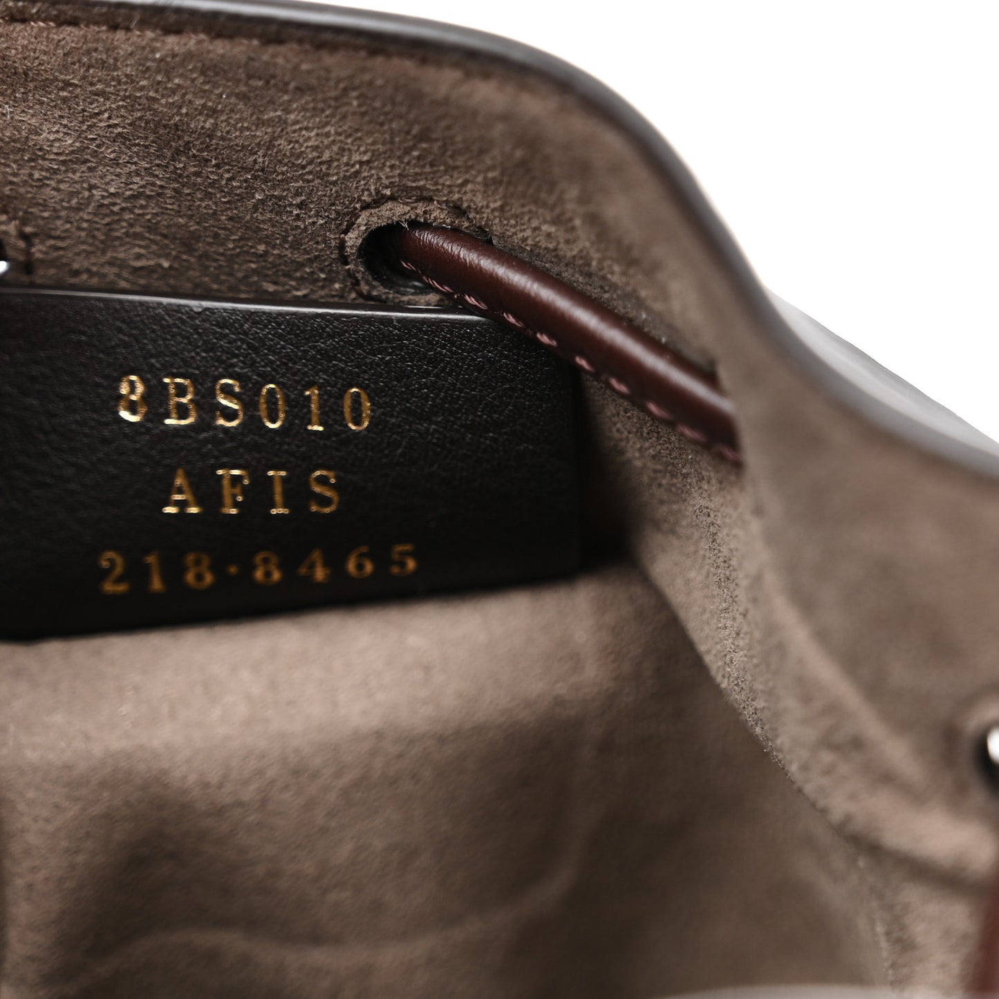 Suede Vitello King F is Fendi Micro FF Mini Mon Tresor Bucket Bag Sigaro Marrone Ebano