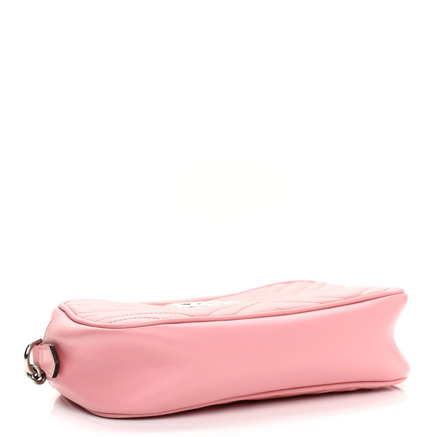 Calfskin Matelasse Small GG Marmont Chain Shoulder Bag Wild Rose
