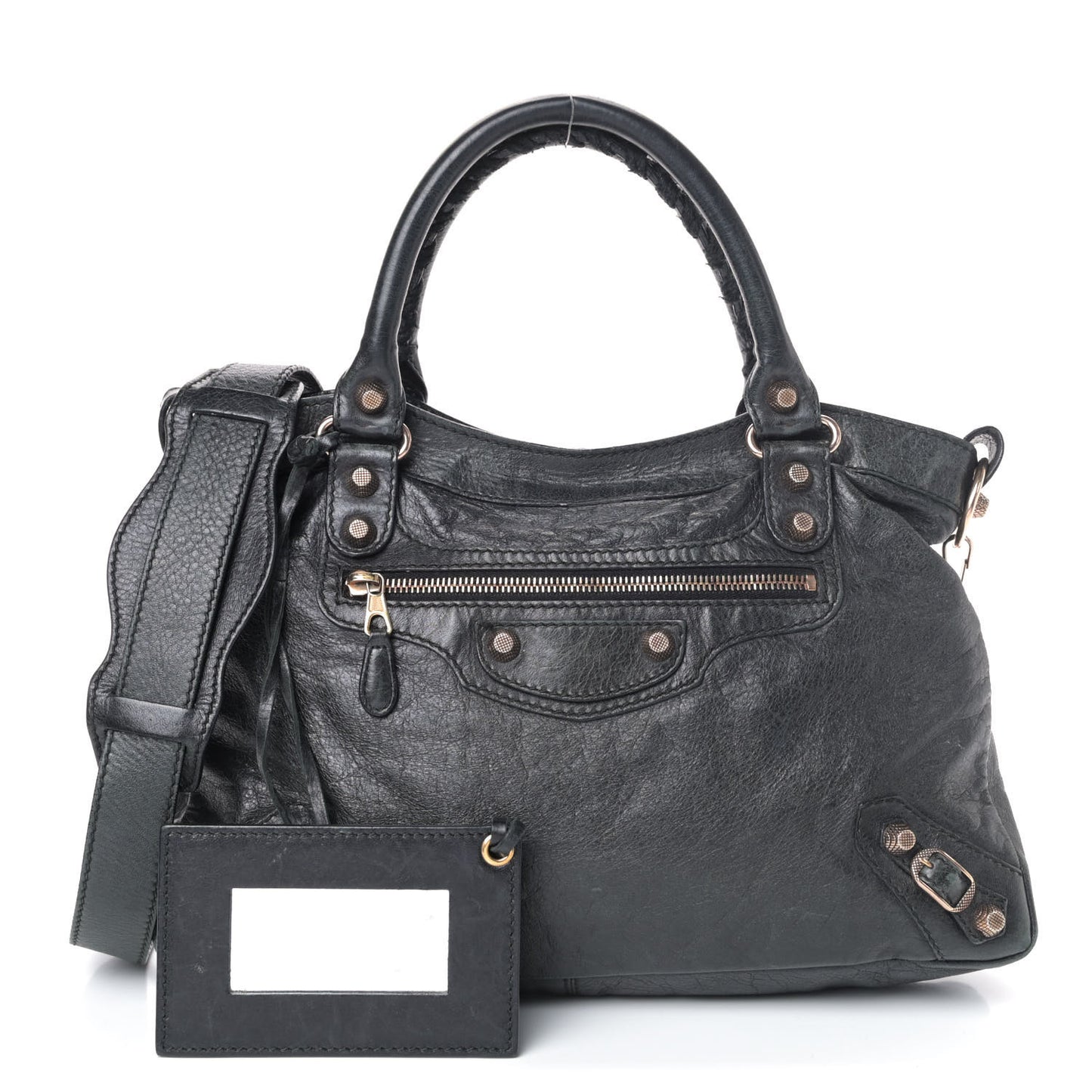 Agneau Giant 12 Rose Gold Hardware Town Black