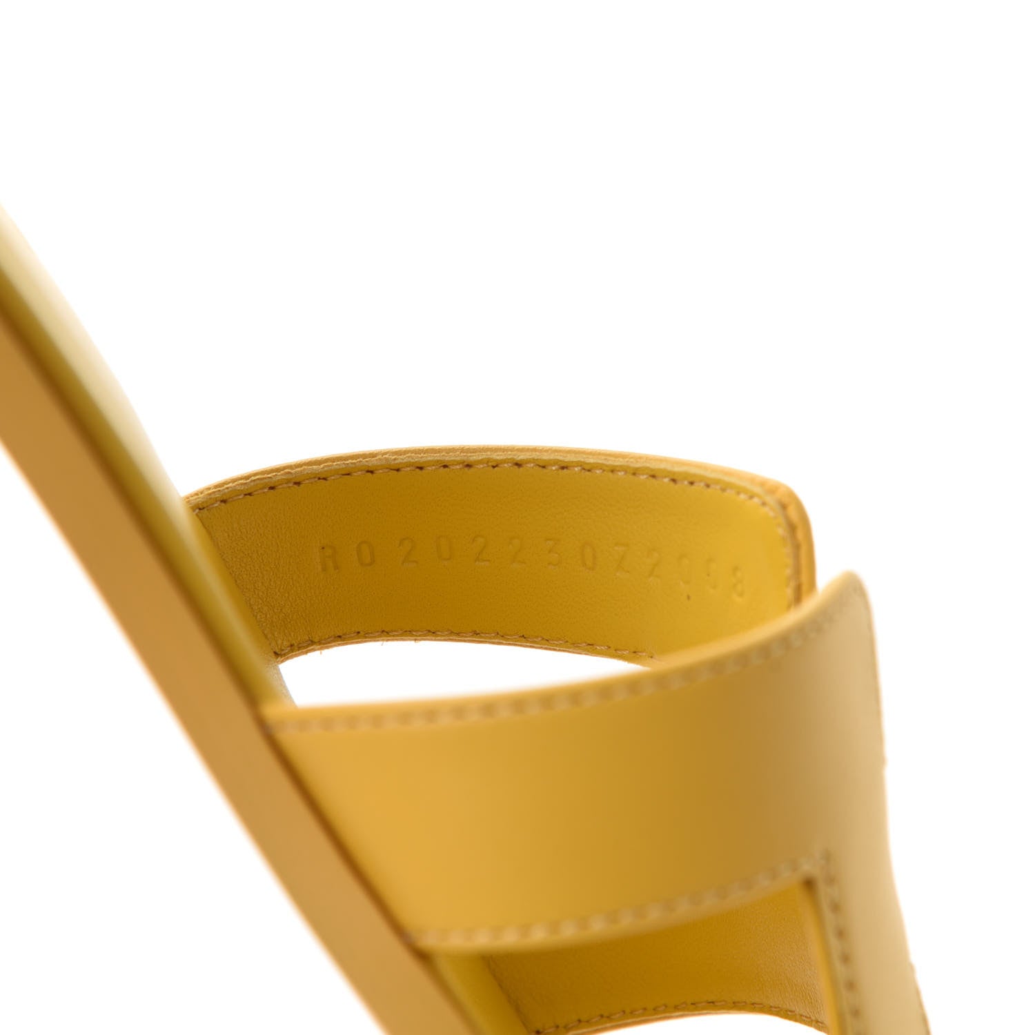 Hermes Calfskin Oran Sandals 36 Ocre Jaune 8 of 9