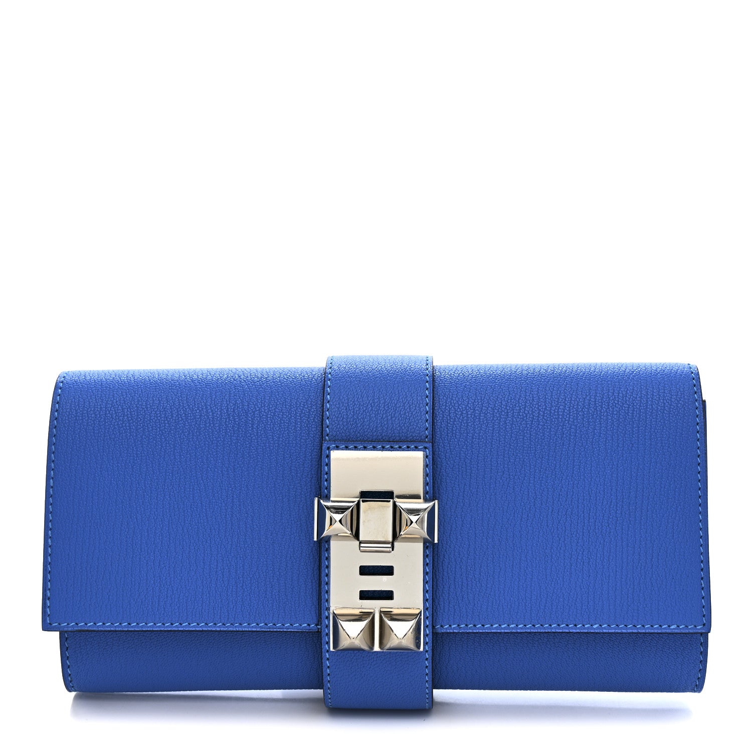 Hermes Chevre Mysore Medor 23 Clutch Bleu Hydra 1807587 – FASHIONPHILE