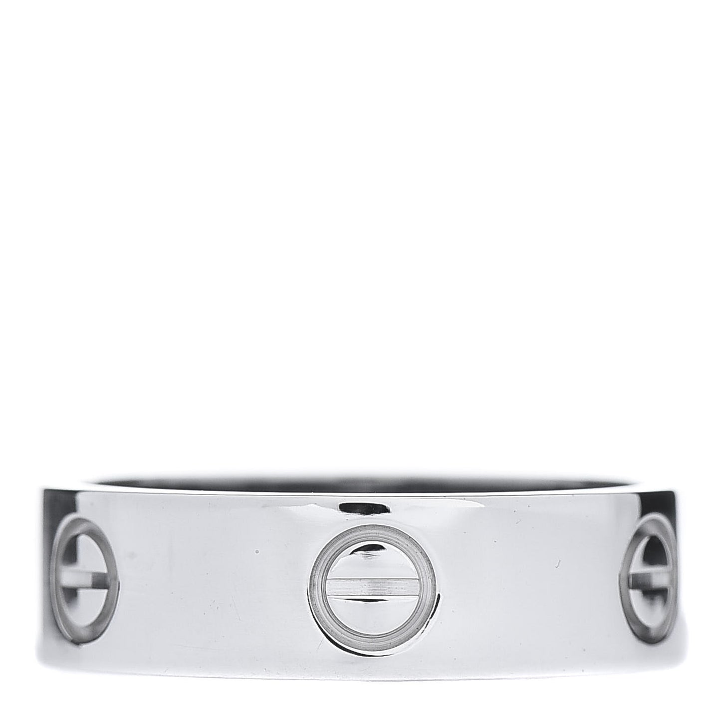 18K White Gold 5.5mm LOVE Ring 57 8