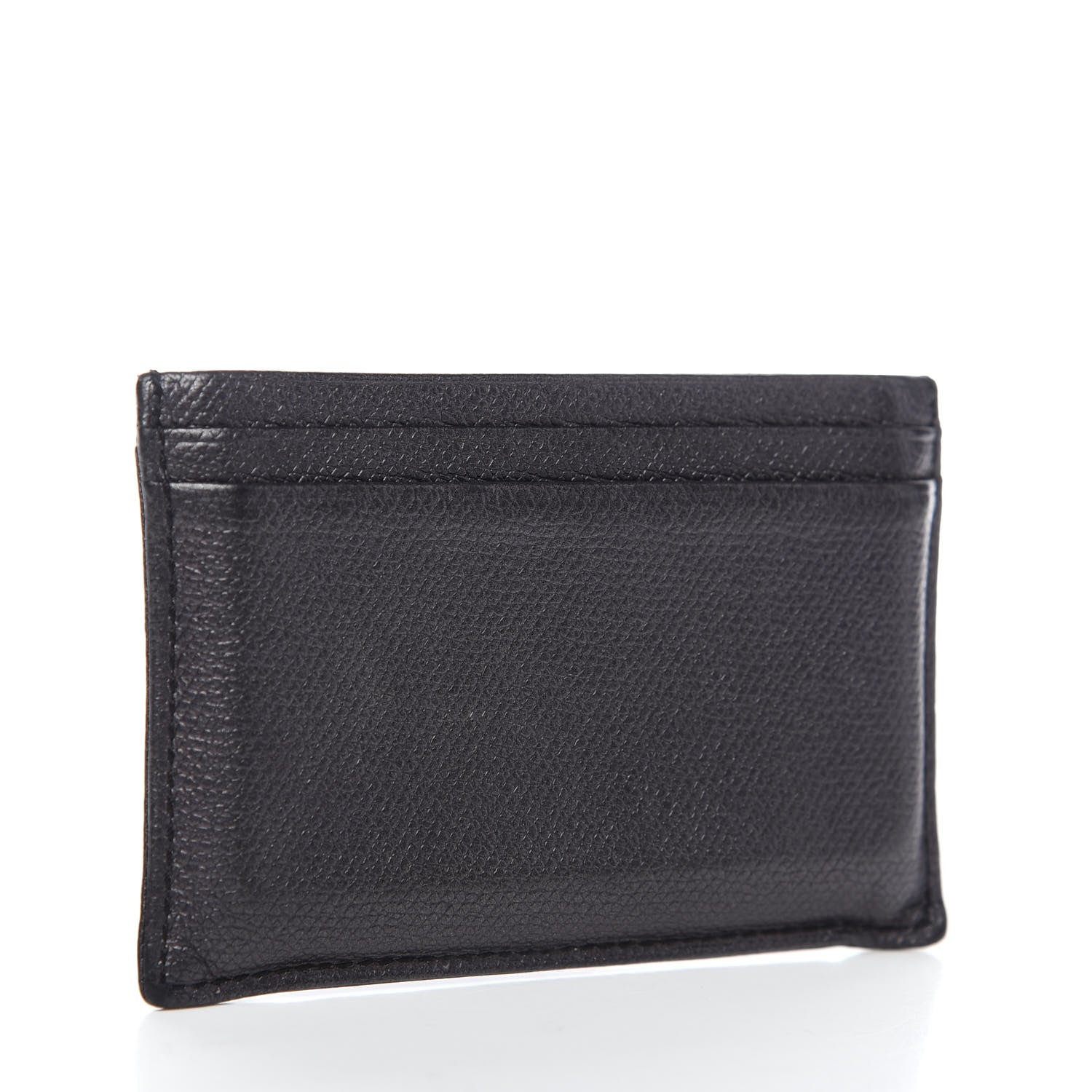 Chanel Grained Calfskin CC Button Card Holder Black 2 of 7