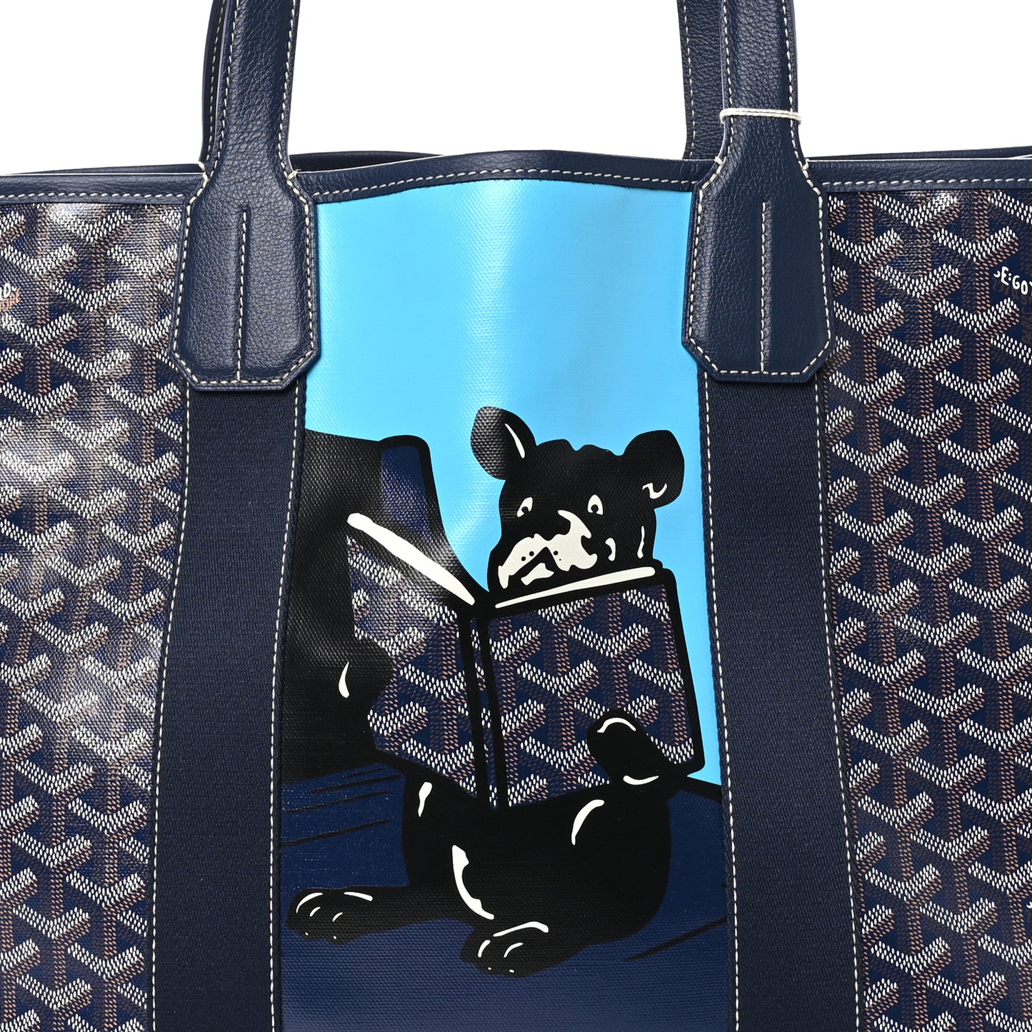 Goyardine Villette Tote Blue