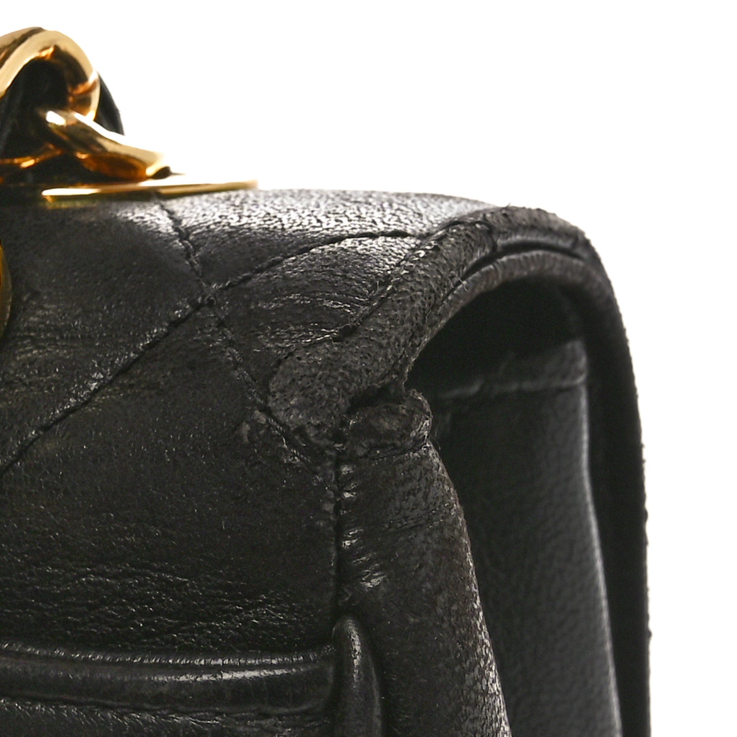 Lambskin Quilted Medium Square Flap Bag Black