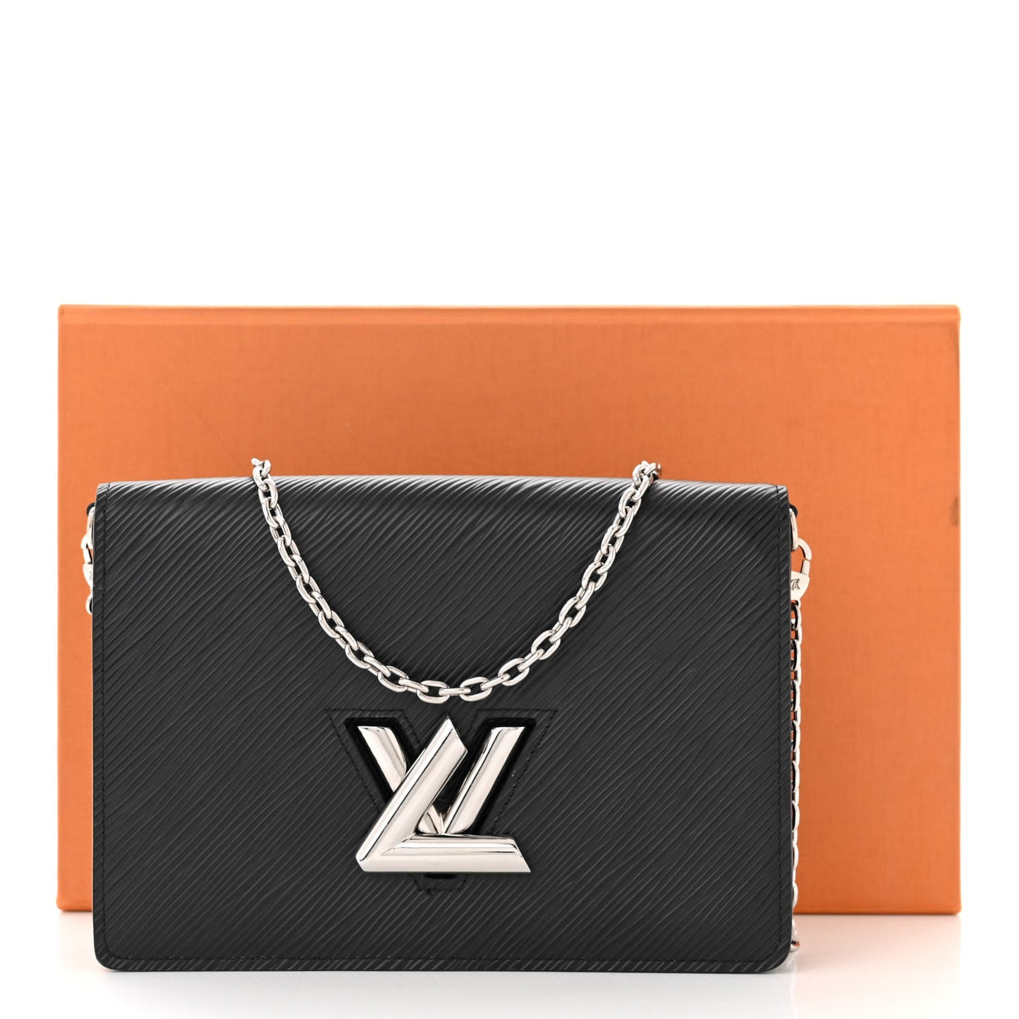 Epi Twist Belt Chain Wallet Black