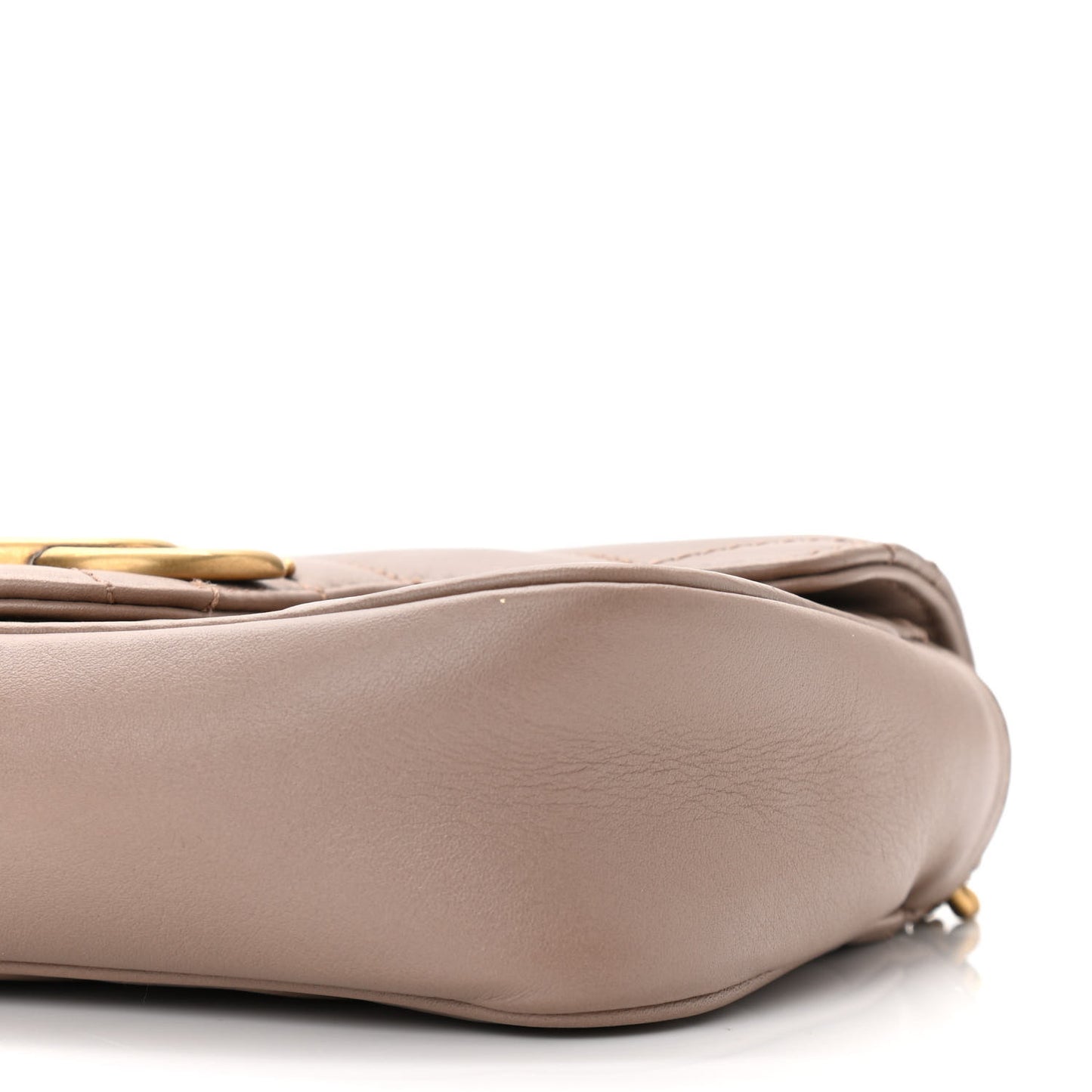 Calfskin Matelasse Super Mini GG Marmont Shoulder Bag Porcelain Rose
