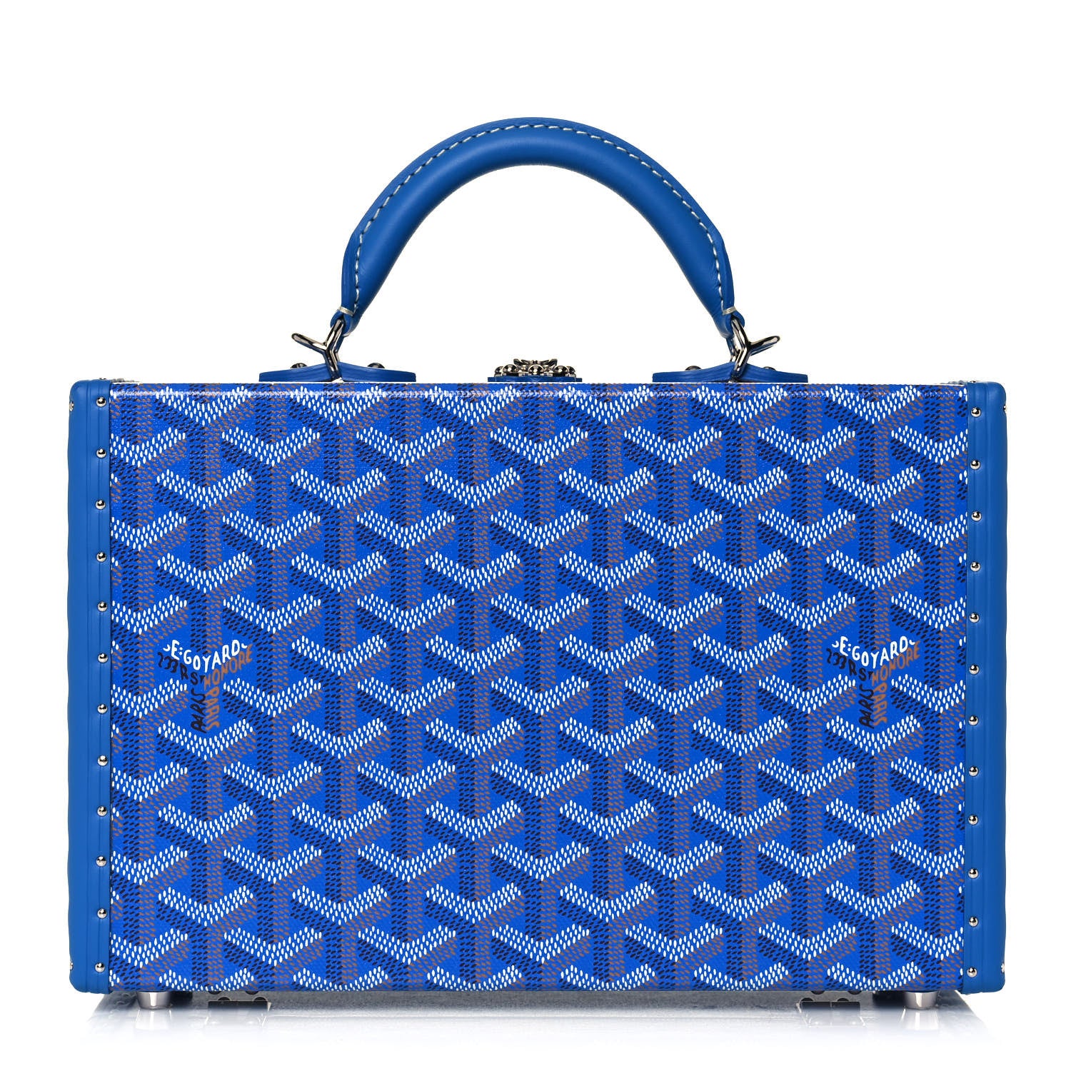 Goyard Goyardine Grand Hotel Trunk Sky Blue 1024887 – FASHIONPHILE