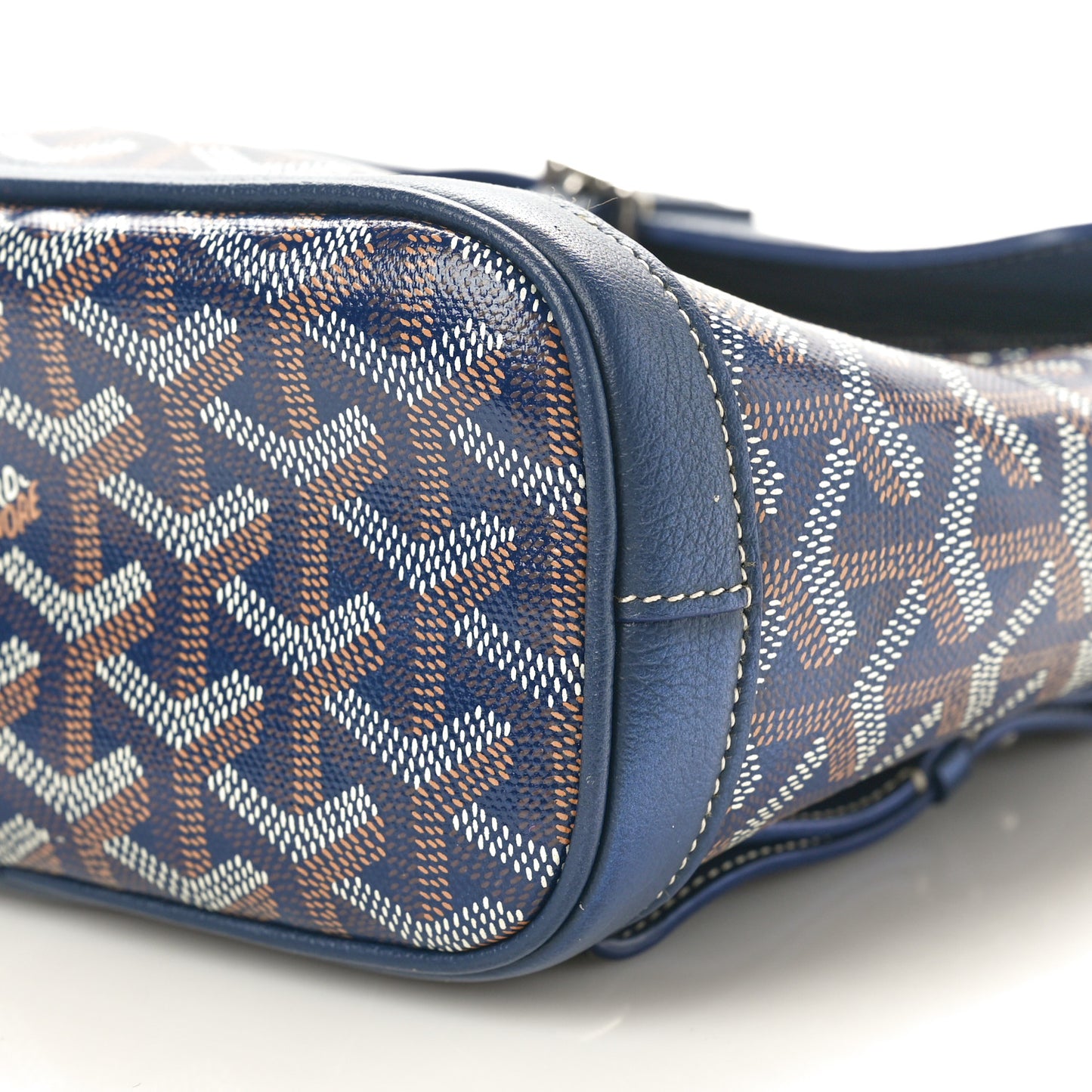 Goyardine Calfskin Mini Alpin Backpack Navy